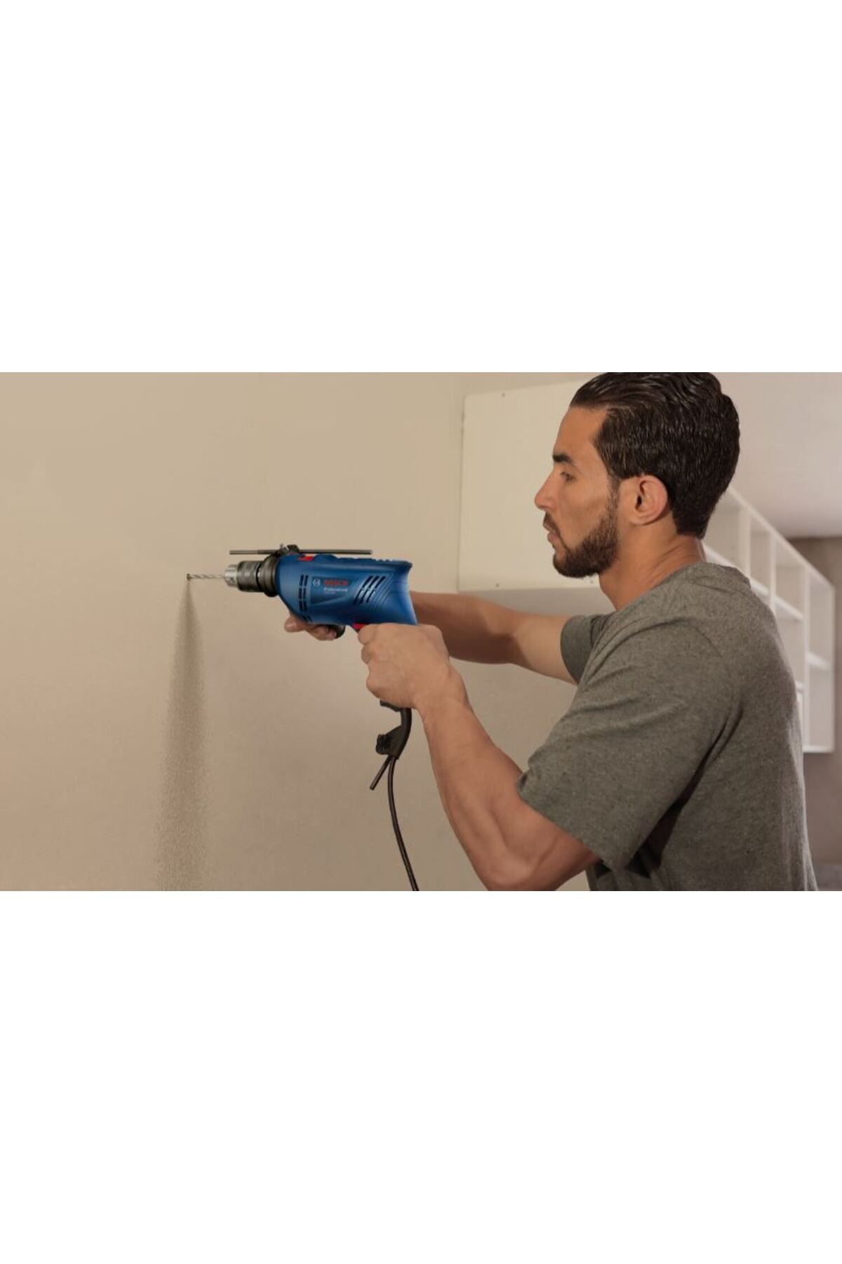 Bosch-دريل شنيور تخريم مع ميزة المطرقة برأس معدني 570 وات من بوش 7