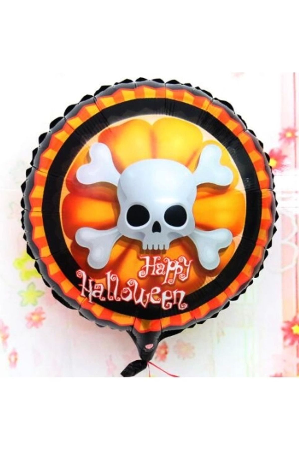 melfxxl eticaret melfxxl Halloween İskelet Kuru Kafa Folyo Balon 18 İnç