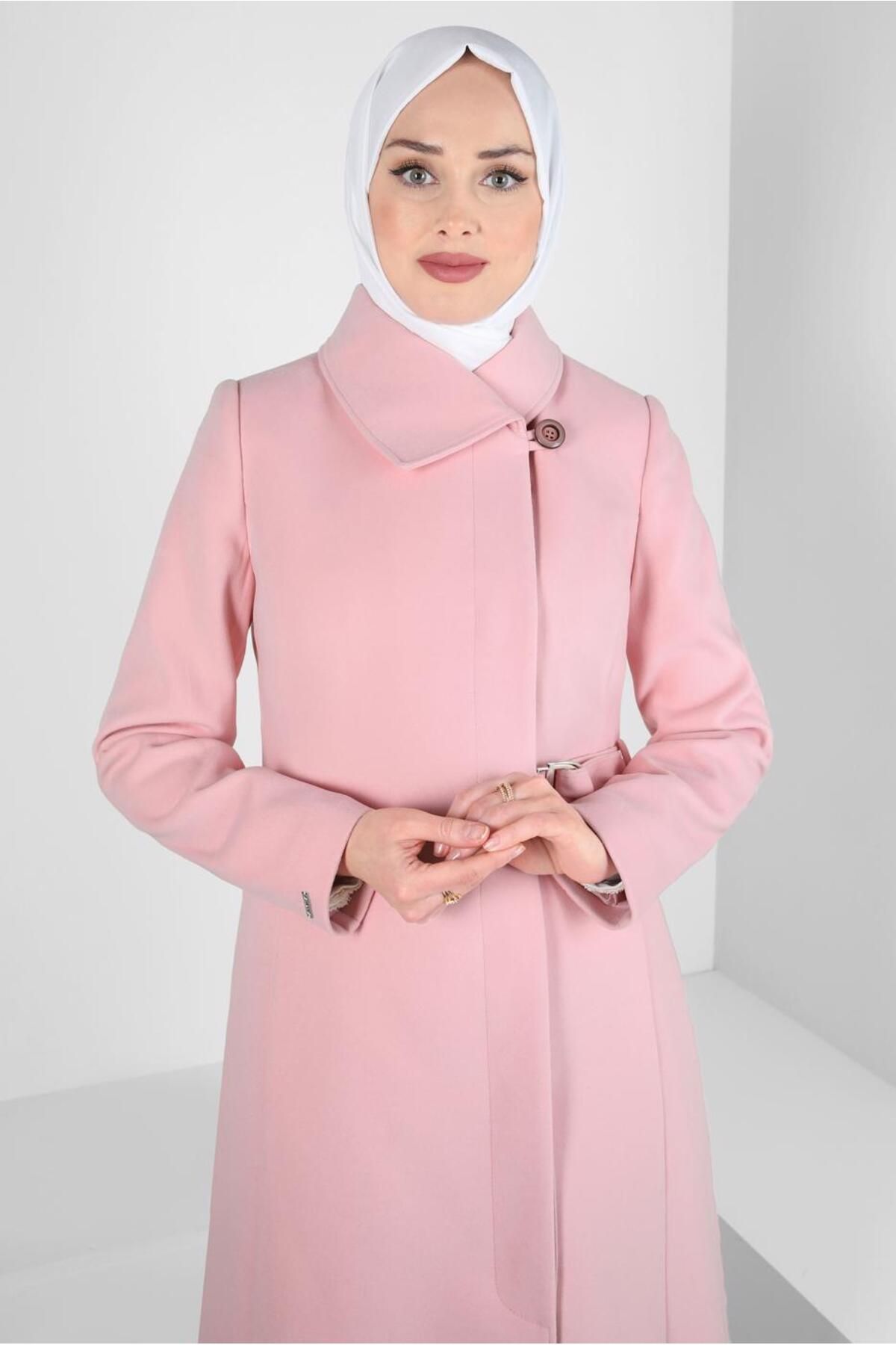 مانتو کمربندی 90443 Alvina