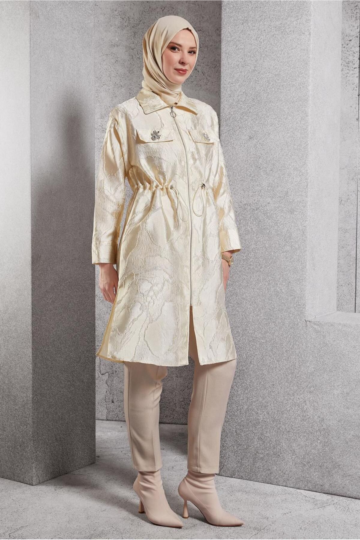 تونیک JACQUARD زیپ دار 44730 Alvina
