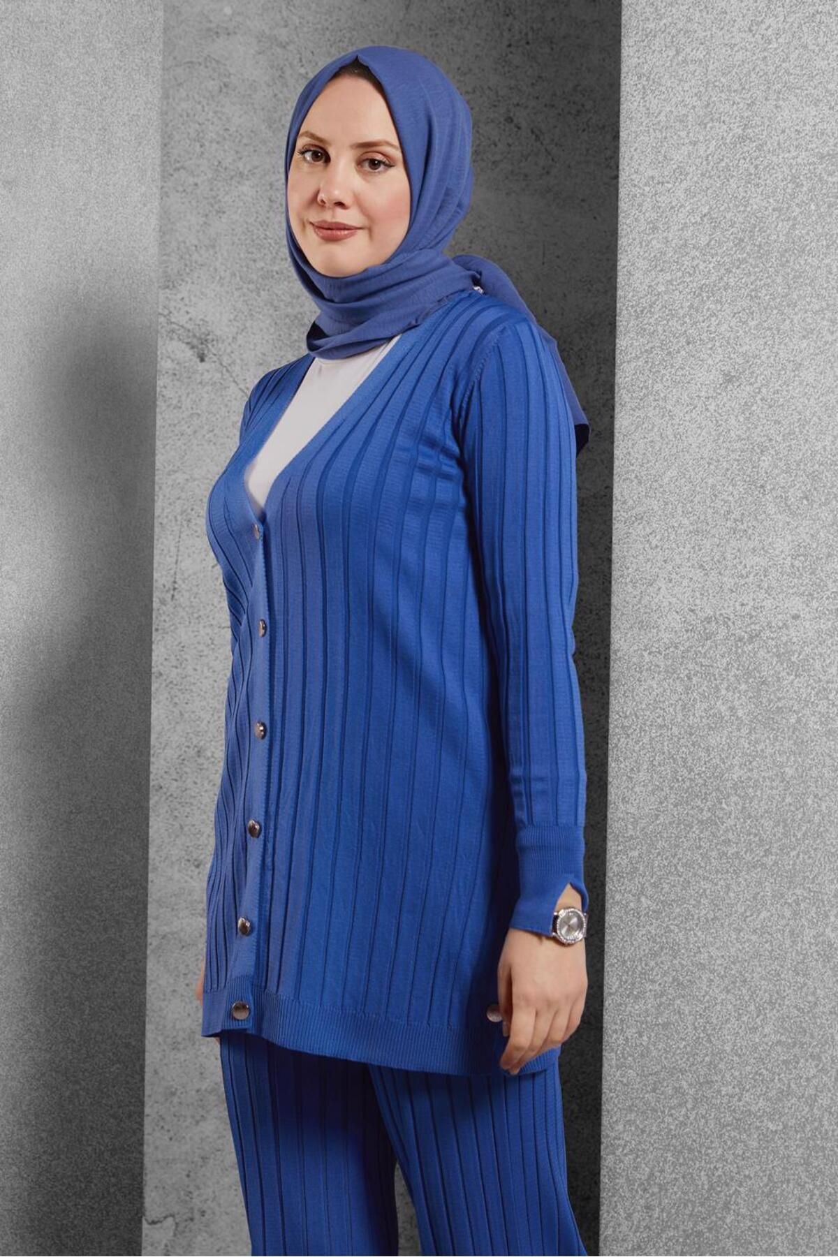 کت و شلوار بافتنی با شلوار 44957 Alvina