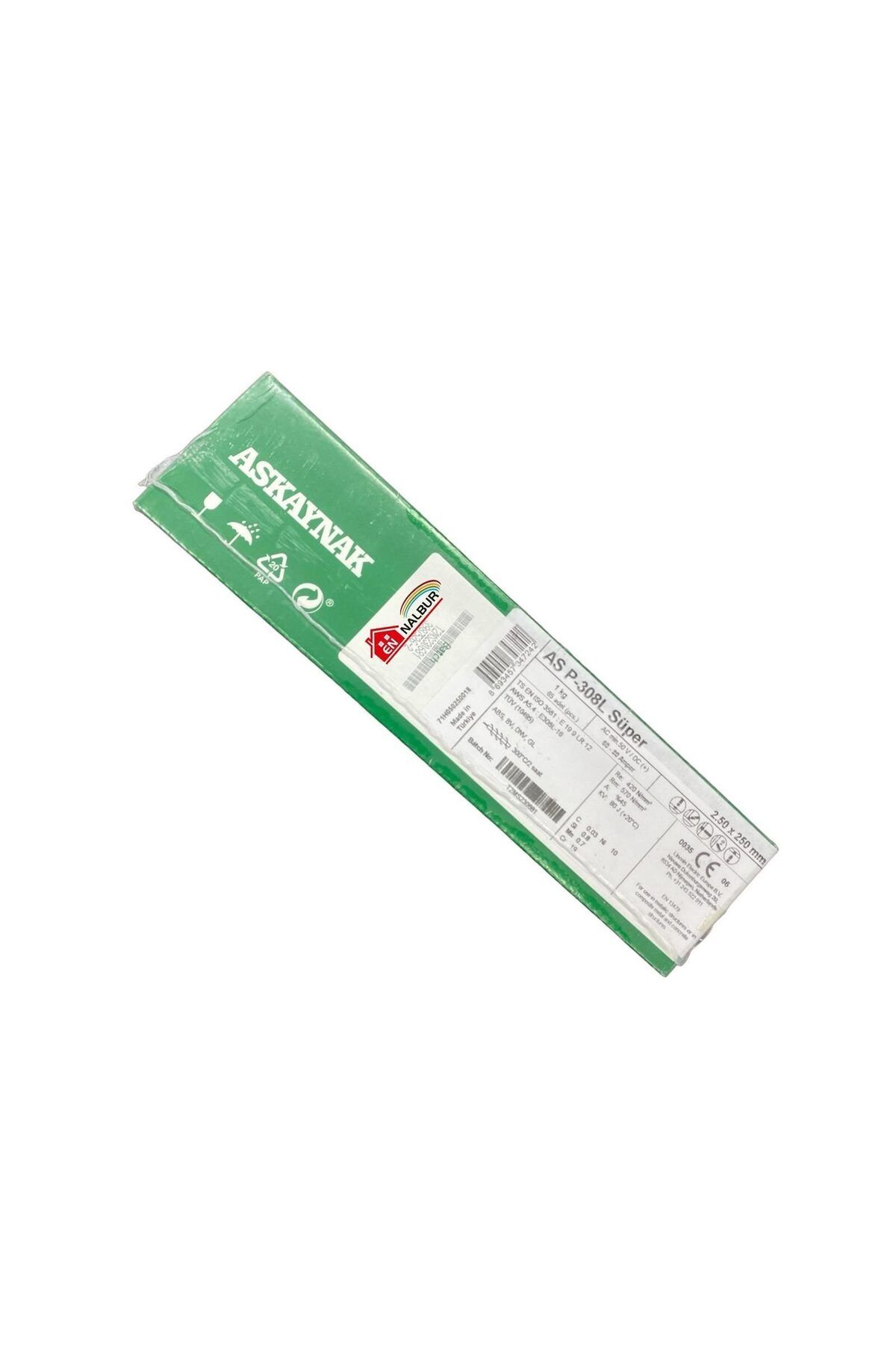 NEZADE STORE Askaynak AS ASP-308L Süper Krom Elektrod 2.50x250