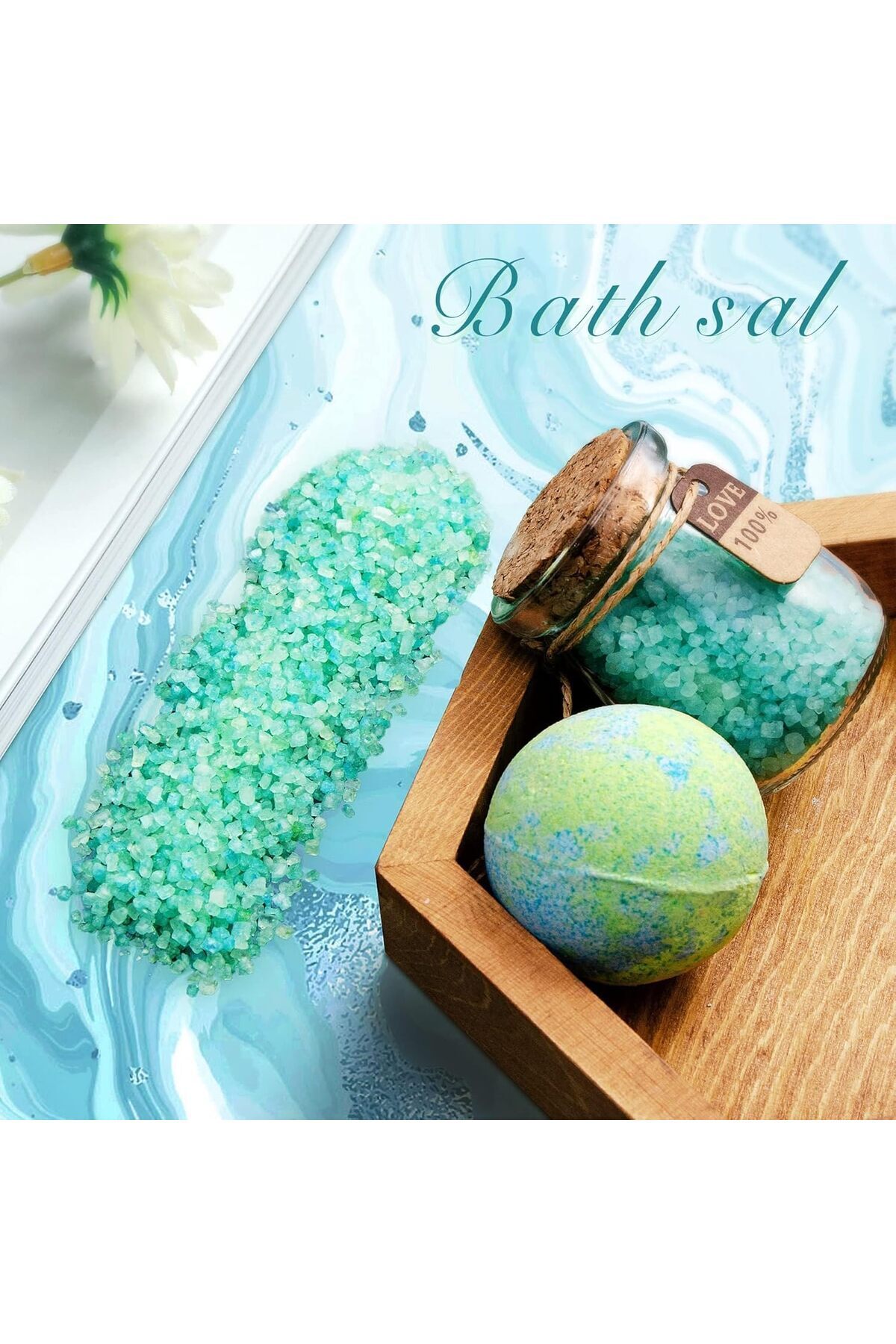 COOYA-7 PCS Bath Gift Set with Gift Box, Self Care Spa Gifts, for Unique Gift Idea 3