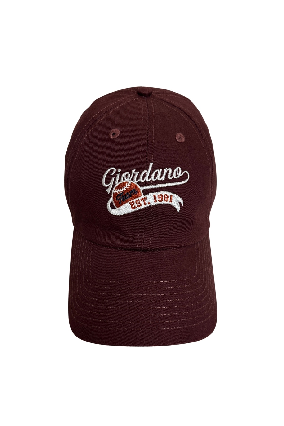 Giordano-قبعة قطنية للجنسين مع تطريز بيسبول 1