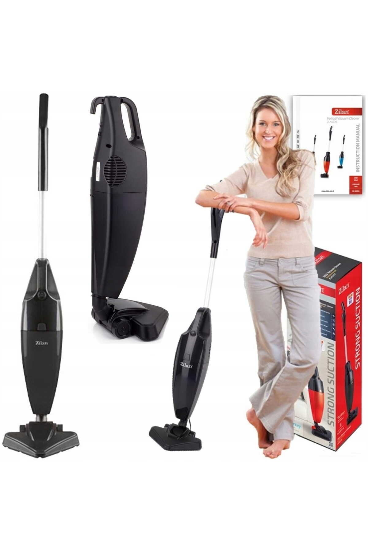 Zilan-Aspirator vertical ZILAN ZLN-1235,Negru Putere 800W, Fara sac, Recipient praf 2L, 9