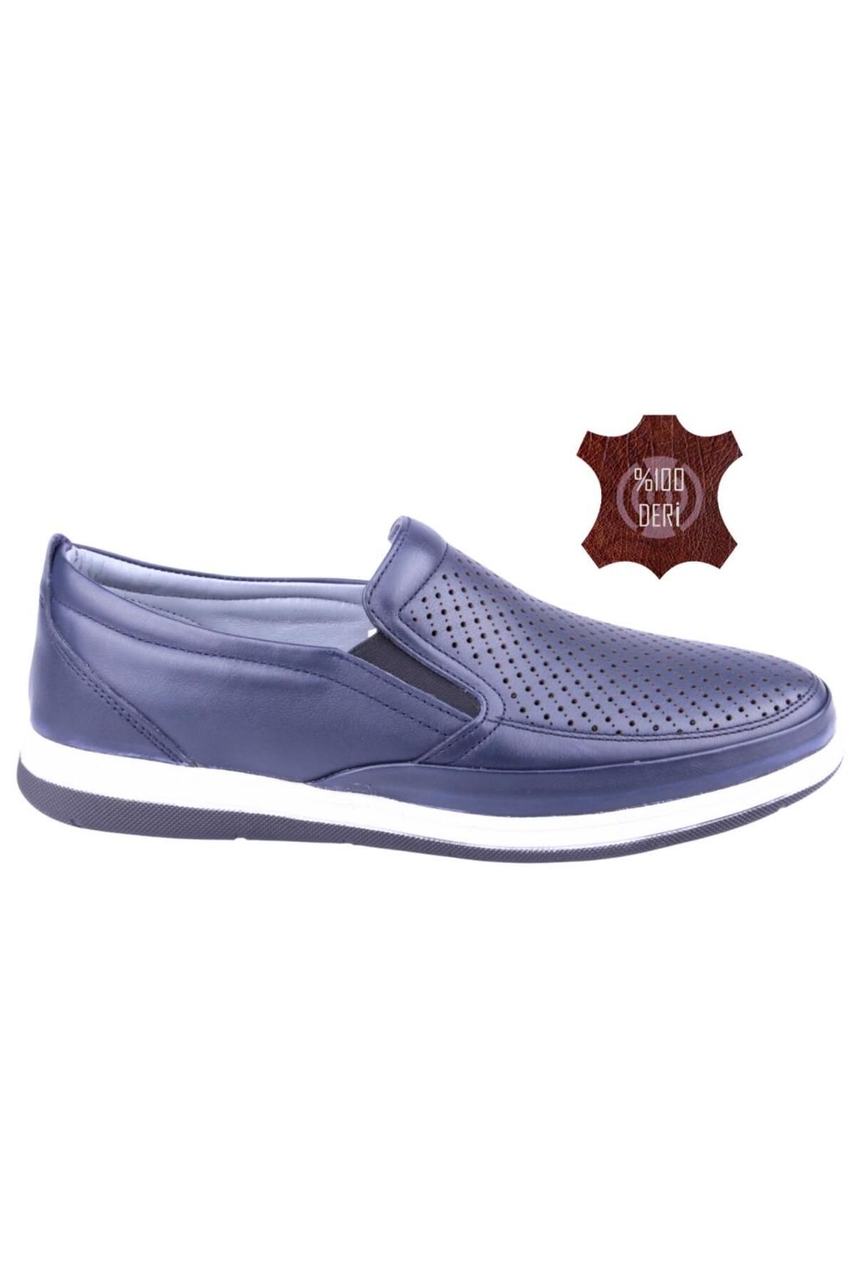 DETECTOR-Pantofi casual pentru bărbați, ortopedici, perforați din piele naturală 046 5
