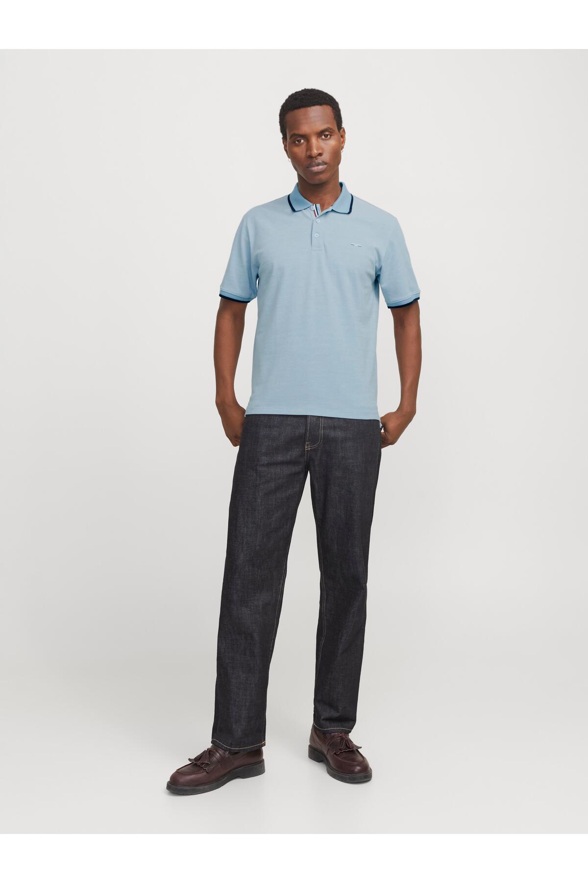 تیشرت یقه پلو مردانه راسته آستین کوتاه | جک اند جونز Jack & Jones TYCBF2F1AF0C57521C2627200 - تصویر 3