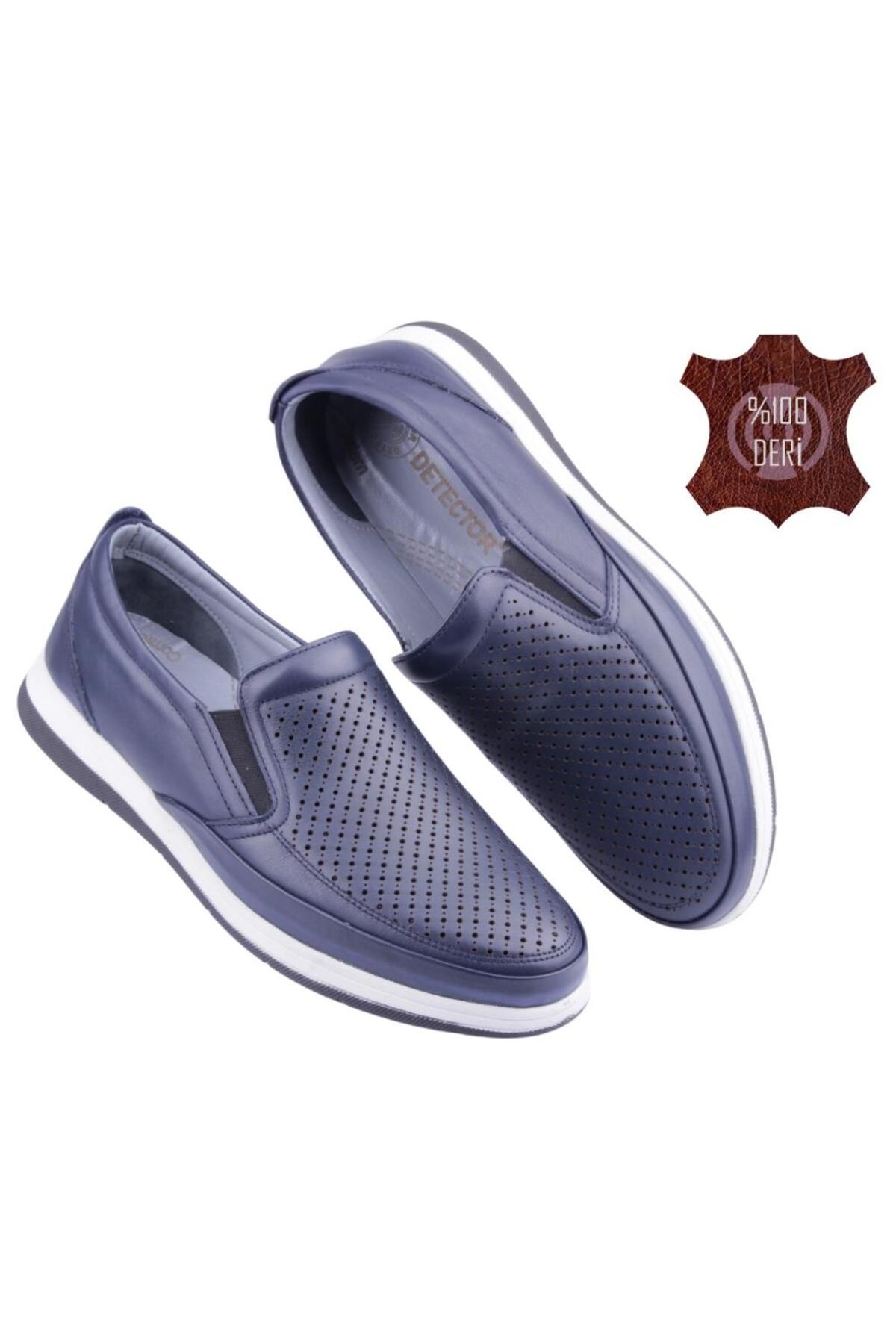 DETECTOR-Pantofi casual pentru bărbați, ortopedici, perforați din piele naturală 046 3