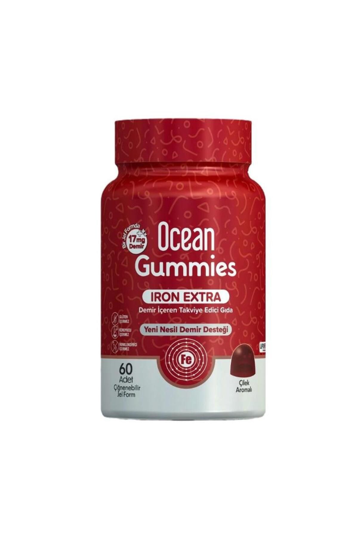 Orzax Ocean Gummies Iron Extra Demir İçeren Takviye Edici Gıda 60 Adet Çİğnenebilir Jel Form