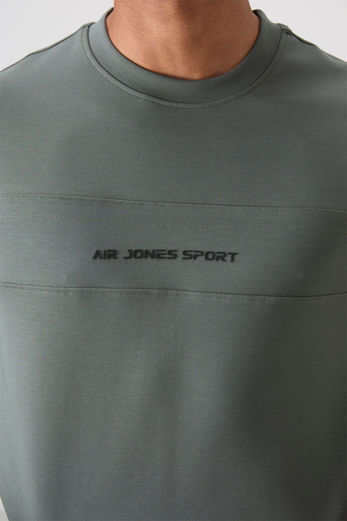 ست گرمکن مردانه خاکی پنبه ضخیم بافت نرم و مناسب تیم لباس پیگیری 85253 Air Jones