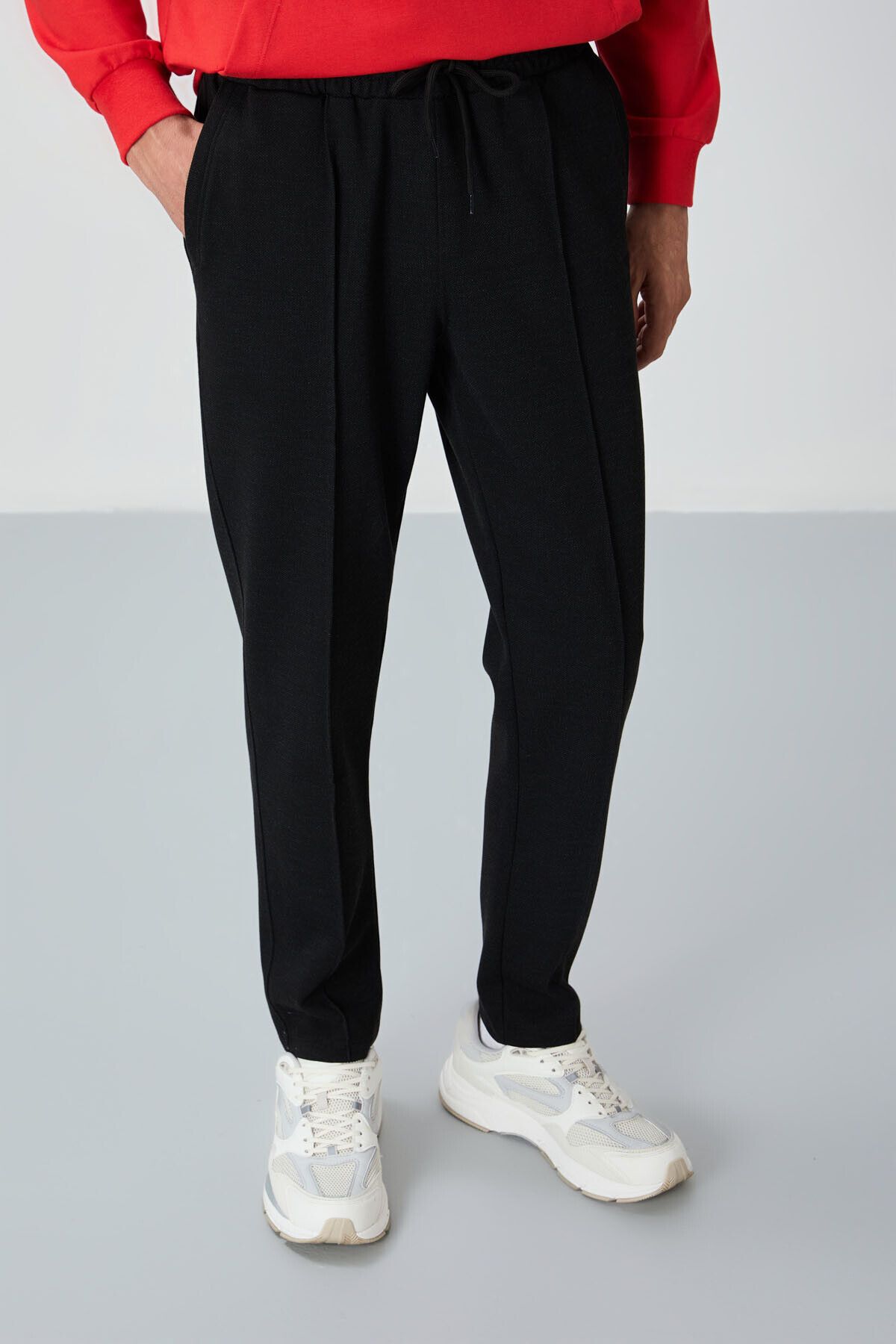 AIR JONES-Melted Black Jogger Men's Sweatpants - 82114 4