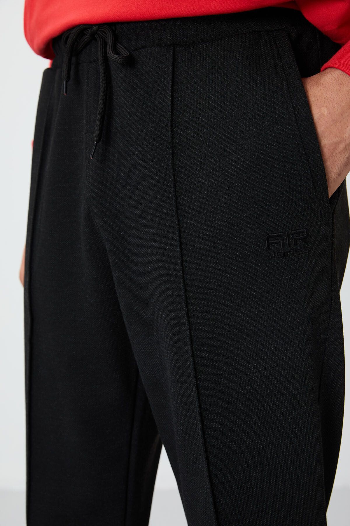 AIR JONES-Melted Black Jogger Men's Sweatpants - 82114 3