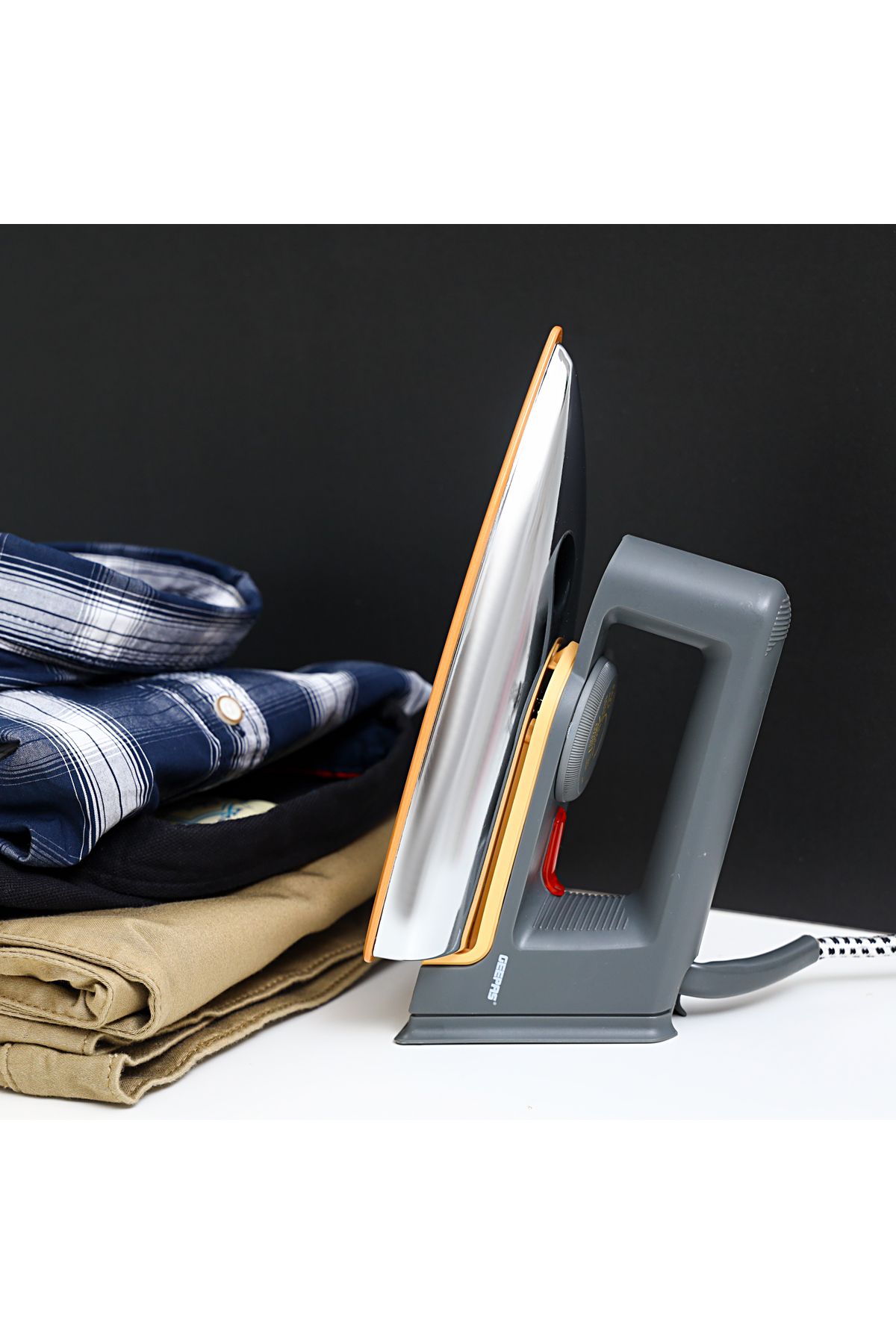 Geepas-1200W Dry Iron - Non-Stick Coating Plate & Adjustable Thermostat Control | Indicator Light-GDI23011 3