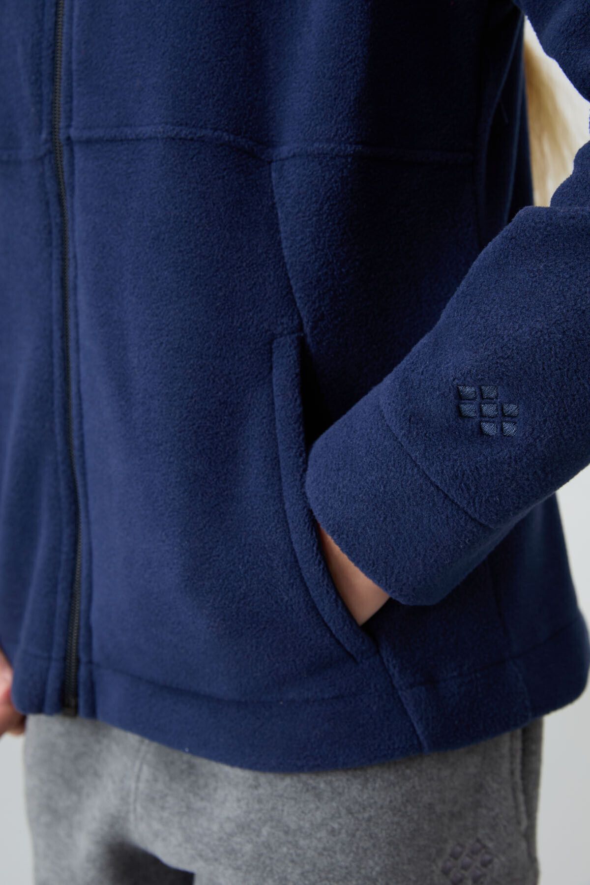 TOMMY LIFE-Indigo Embroidered Fleece Sweatshirt for Girl - Thick Soft Textured, Standard Fit - 75152 3