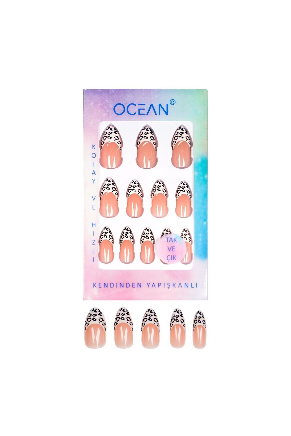 Ocean Tak Ve Çık Kendinden Yapışkanlı Takma Tırnak
