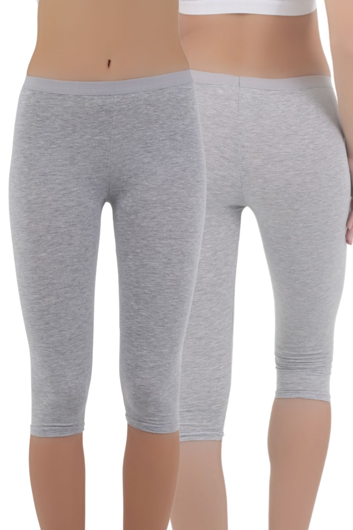 CNT Jambiere Casual De Damă Cu Picioare Scurte – Negru, Alb, Gri | S-m, L-xl Femeie - L/XL