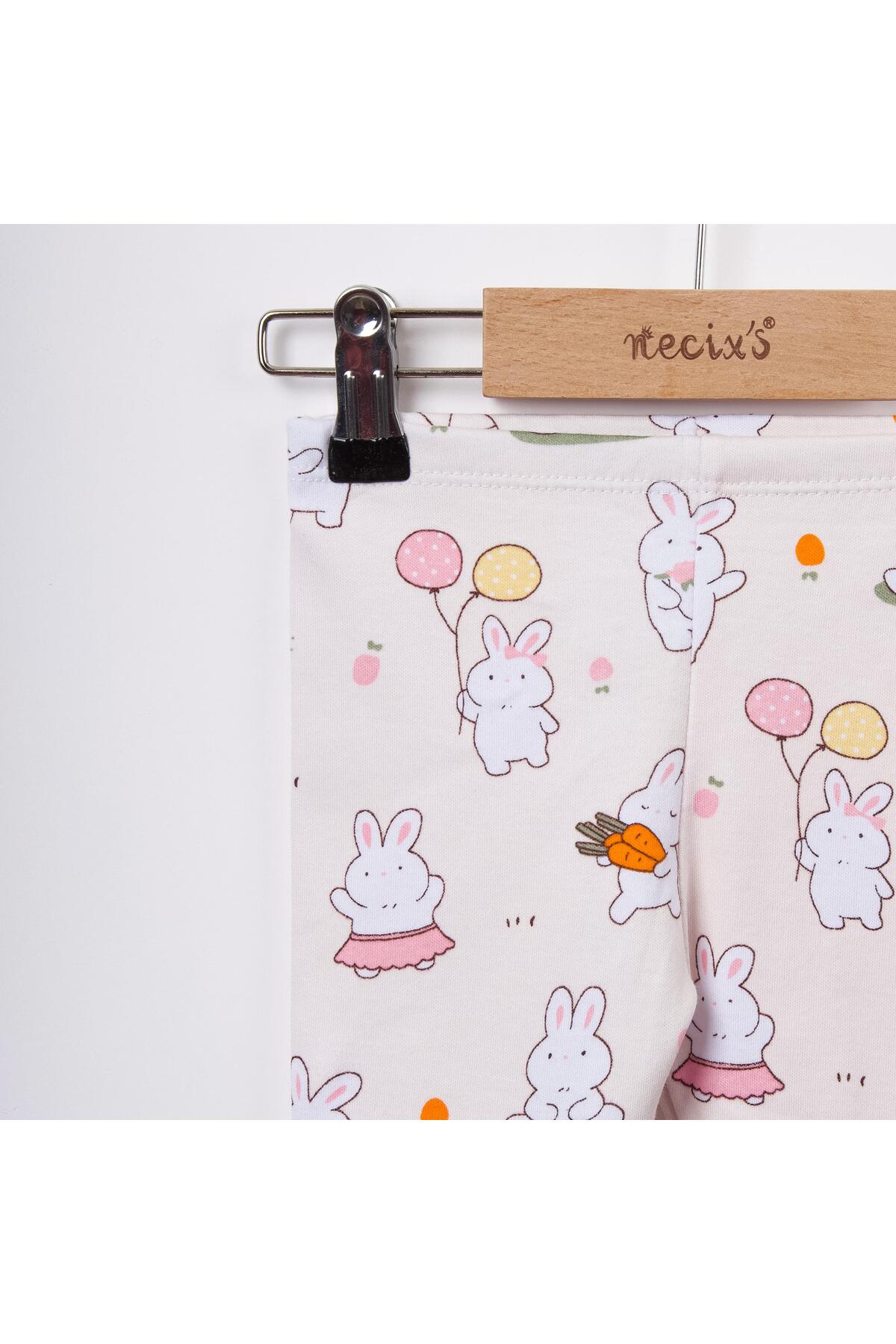 Necix's Tavşan Temalı Kız Bebek İkili Patikli Alt Pembe fotoğrafı 2 (önizleme)