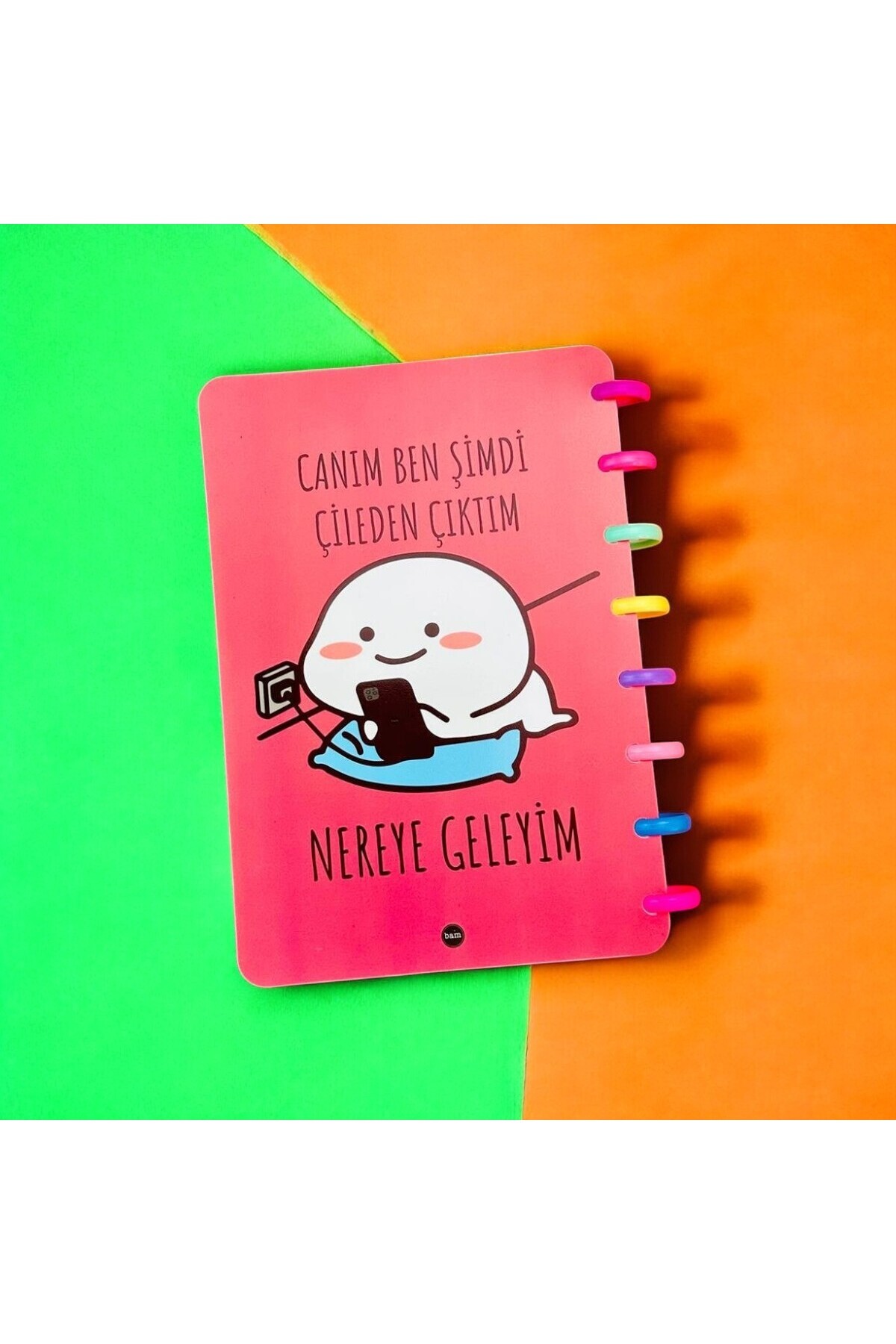 BAK GEL AL-Dear I'M Out of the Nest Now Where to Go? - Design Notebook, Heart Spiral Ruled Notebook, Hedi 3