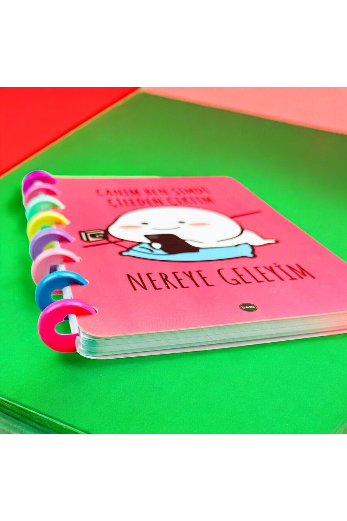 BAK GEL AL-Dear I'M Out of the Nest Now Where to Go? - Design Notebook, Heart Spiral Ruled Notebook, Hedi 4