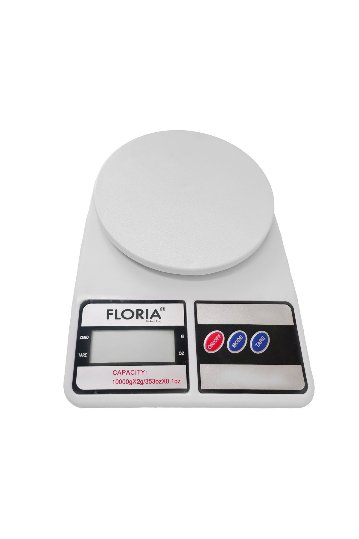 Floria Cantar De Bucatarie Digital Floria Zln9075, Capacitate 2g-10.000g, Display Lcd, Maxim 10kg - One Size