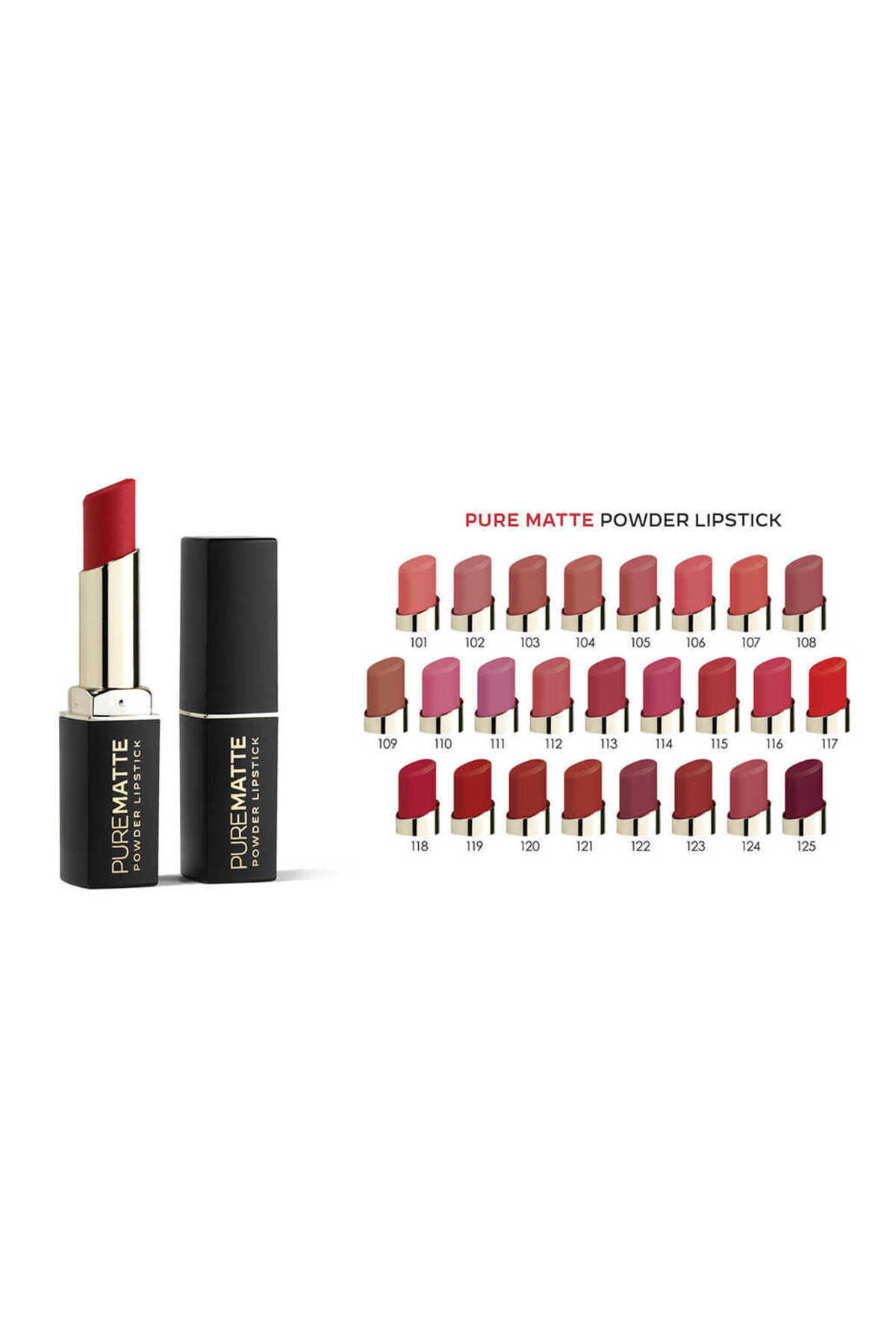 Golden Rose-Golden Rose Pure Matte Powder Lipstick No:108 2