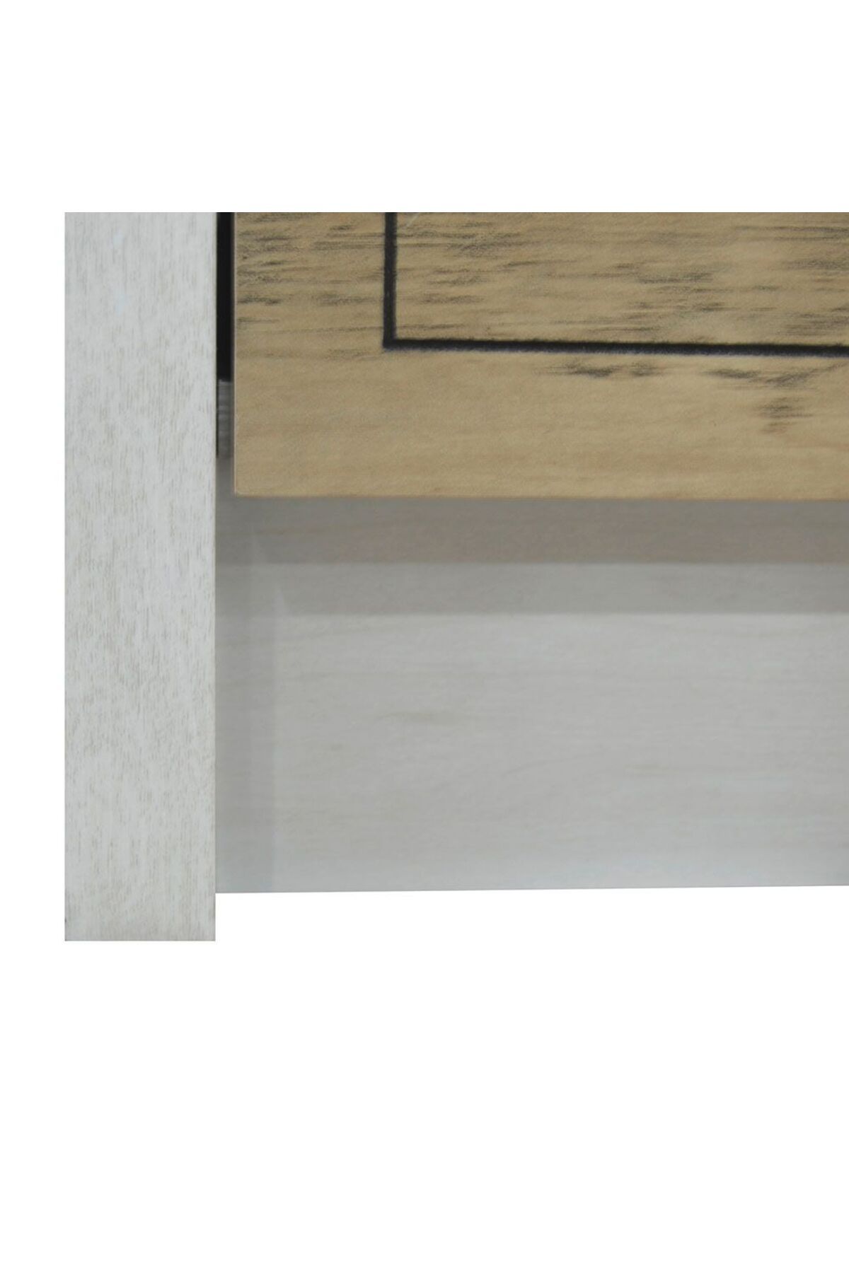 Danube Home-Swann Tv Unit W/2Door Upto 65 Inches - Summer Oak+Pearl White L161xW40xH51cm 5