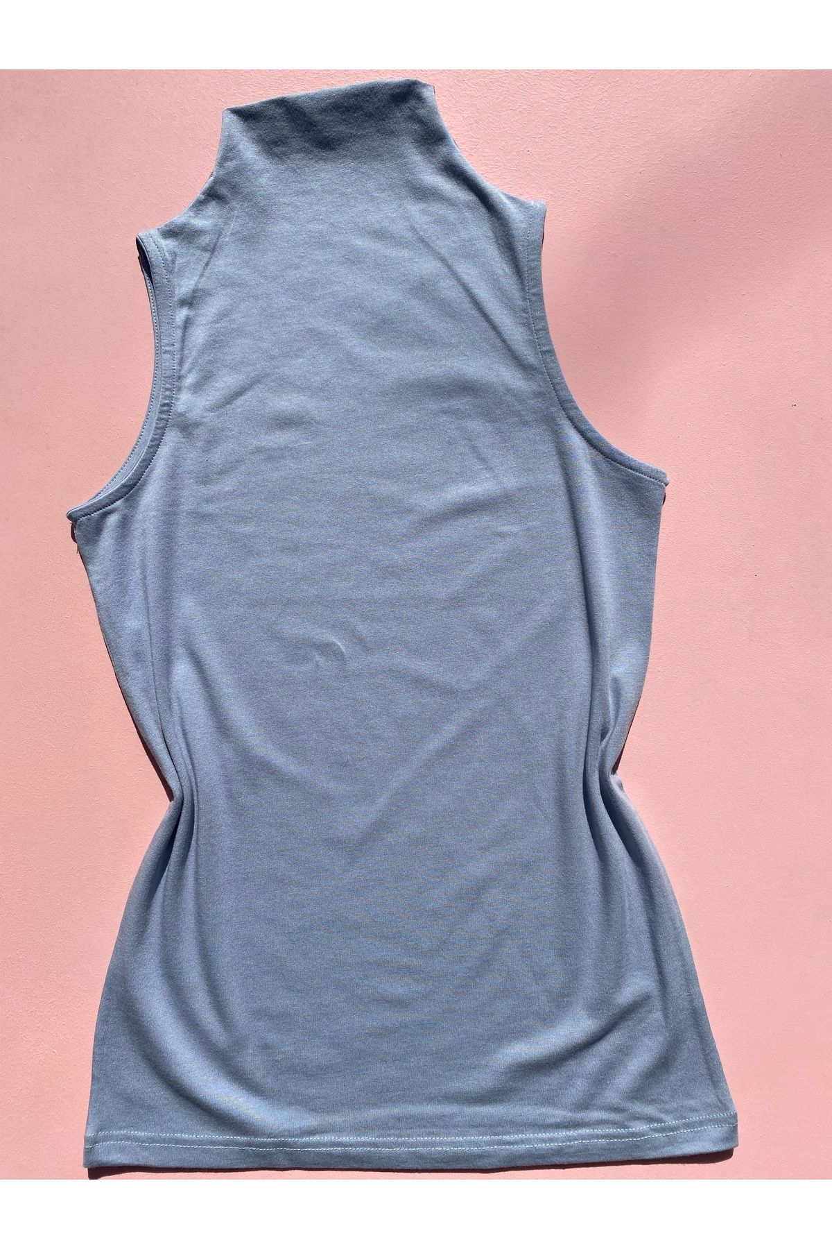 LEYNA BUTİK-Modal Fabric Turtleneck Zero Sleeve Women's Tank Top with Box Packaging - Body 2