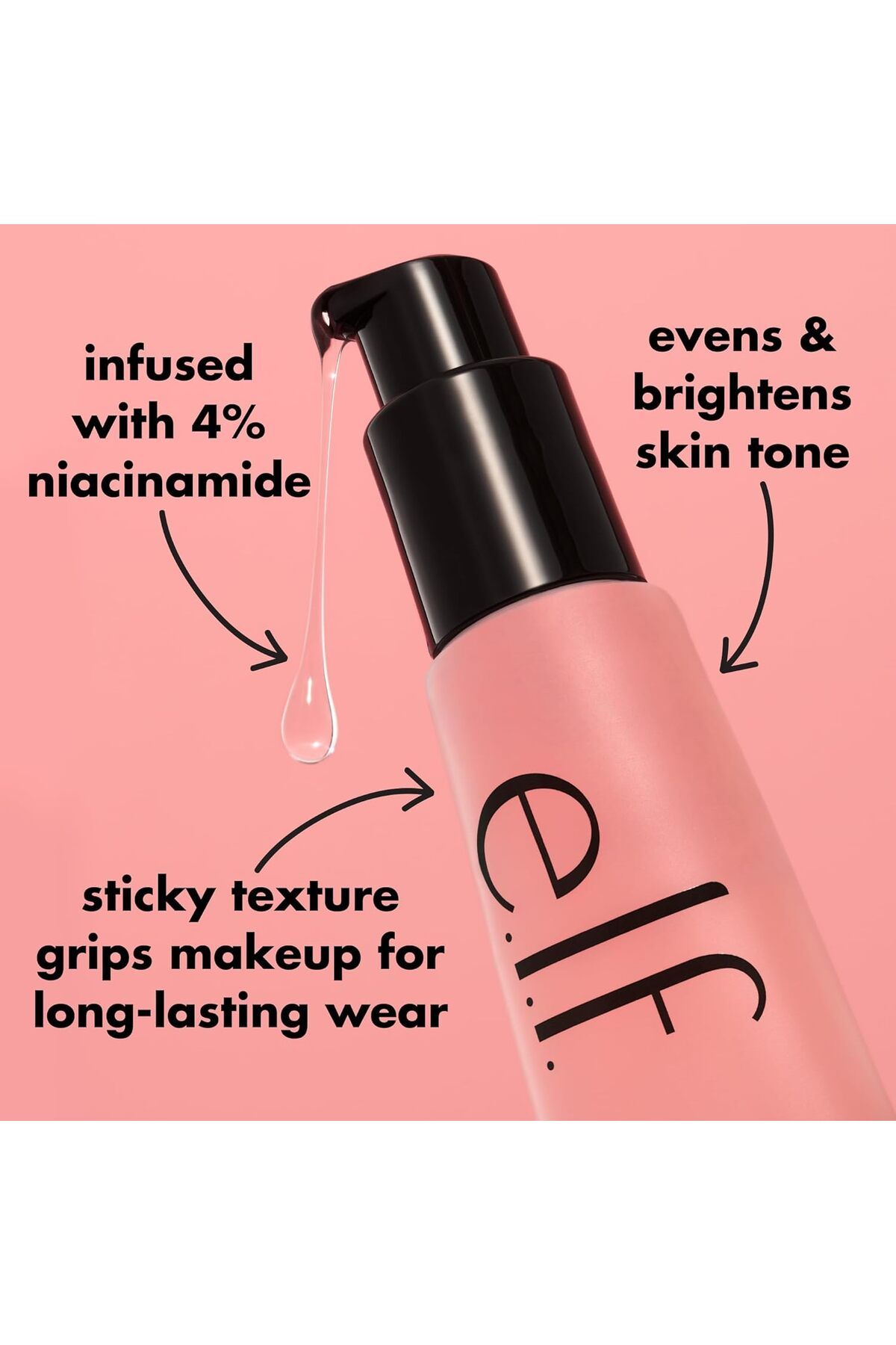 ELF-E.L.F. Power Grip Primer with 4% Niacinamide, Hydrating and Brightening Gel, 24 ml 5
