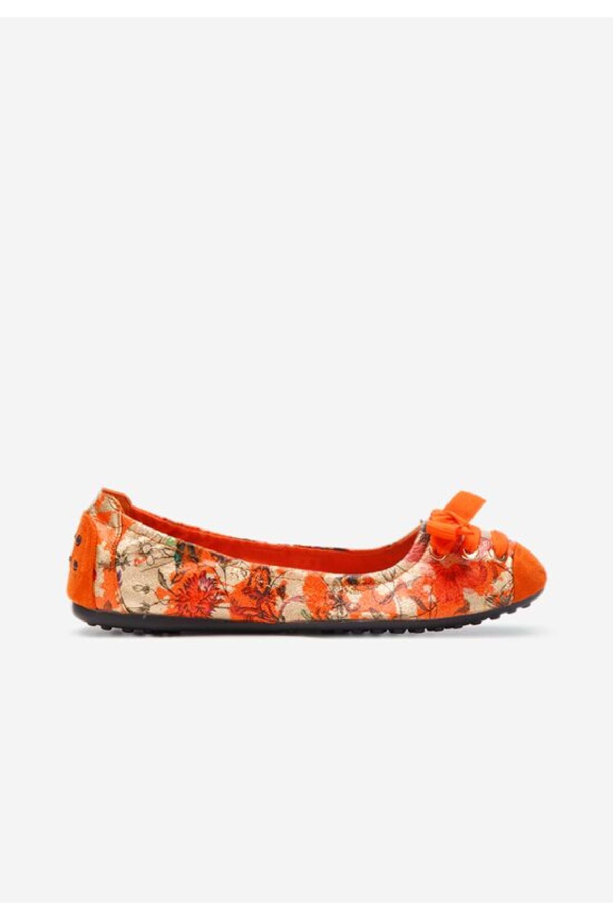 B T Shoes-Balerini dama Doriya V4 portocalii 3