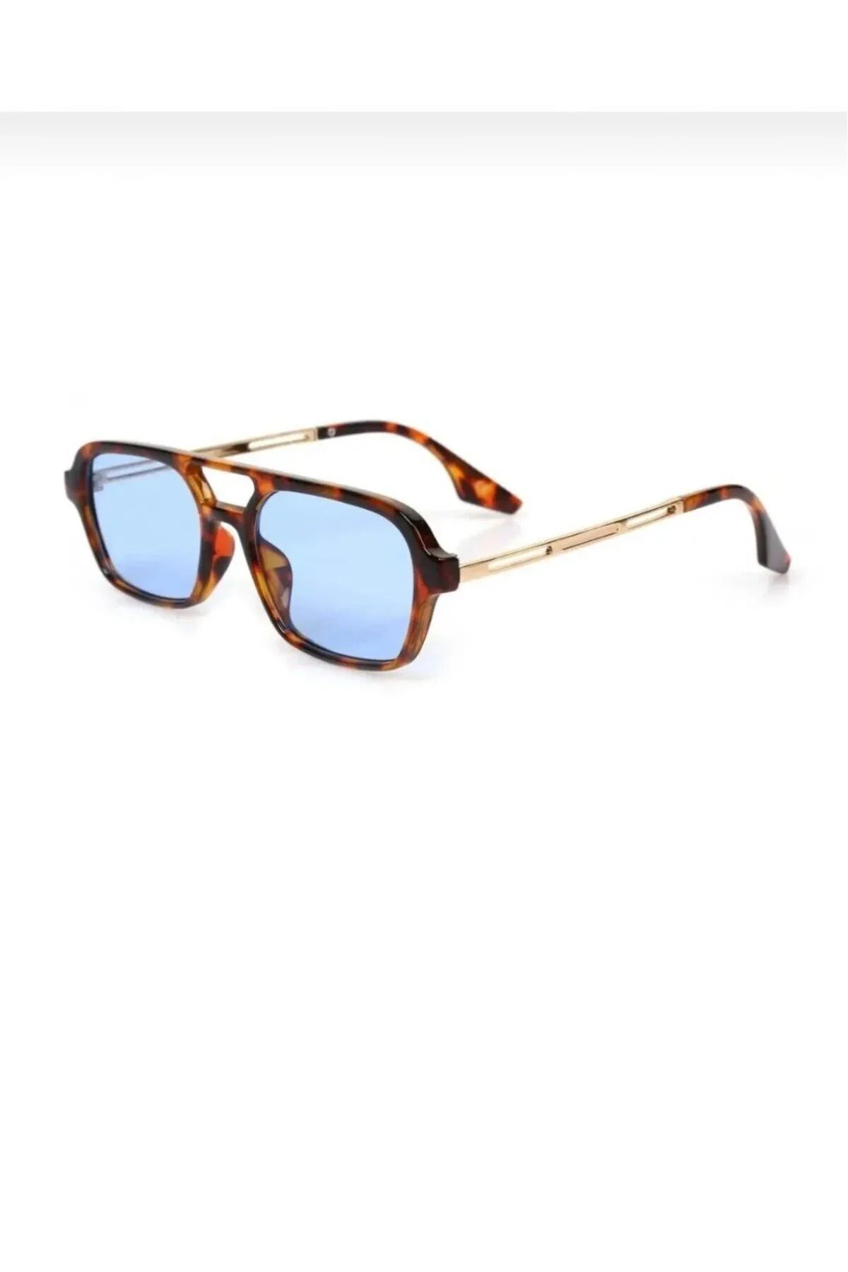 ModaLucci-New Season Unisex Blue Glass Sunglasses 3