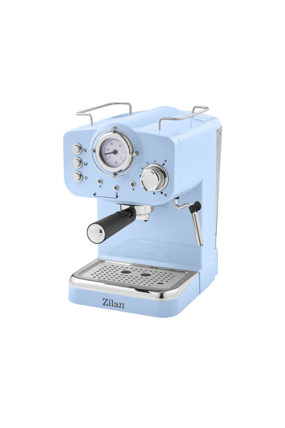 Zilan-Espressor manual Zilan ZLN2861 Albastru,15 Bar, 1.25 l, 1100W, Design Retro 1