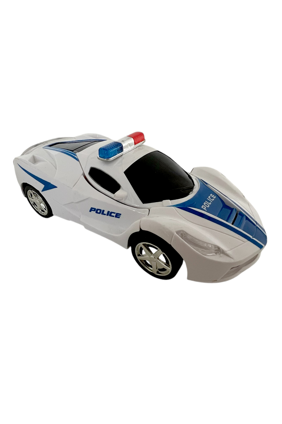 UDATOYS Robota Dönüşen Polis Arabası Oyuncak Ferrari Müzikli Işıklı 20 cm fotoğrafı 5 (önizleme)