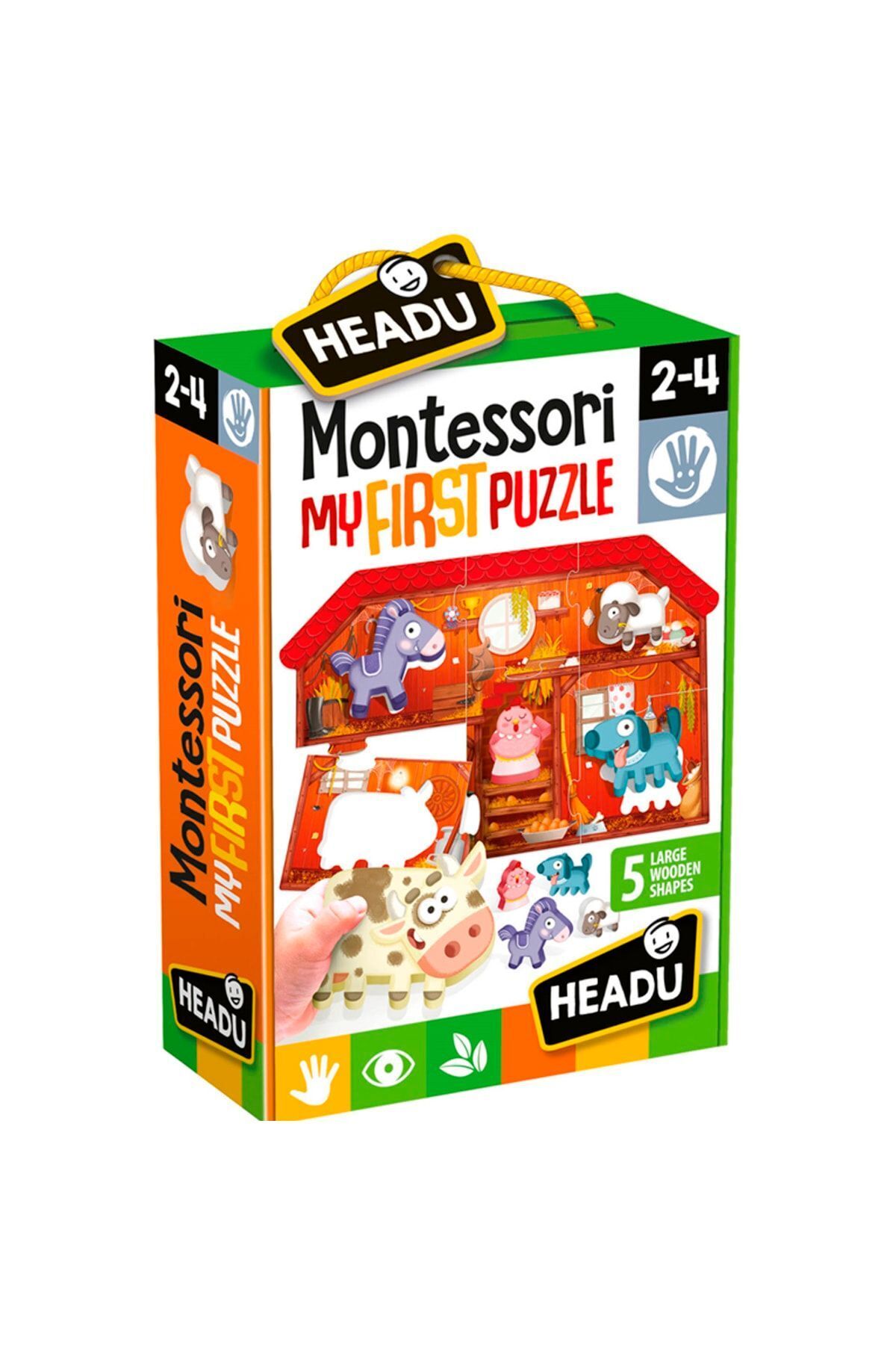 Headu-Montessori First Puzzle The Farm (Ages 2-4) 3