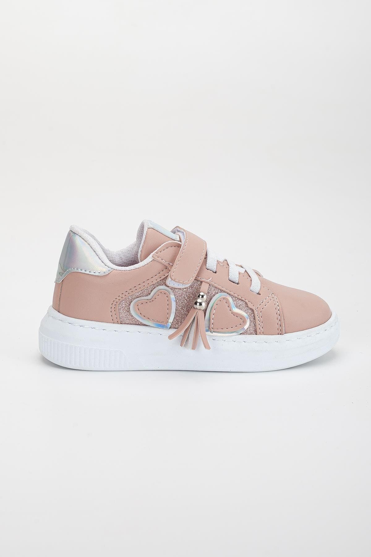 Dilimler Ayakkabı-Girl's Sports Shoes - Powder Side Tassel Stitched Sole 2