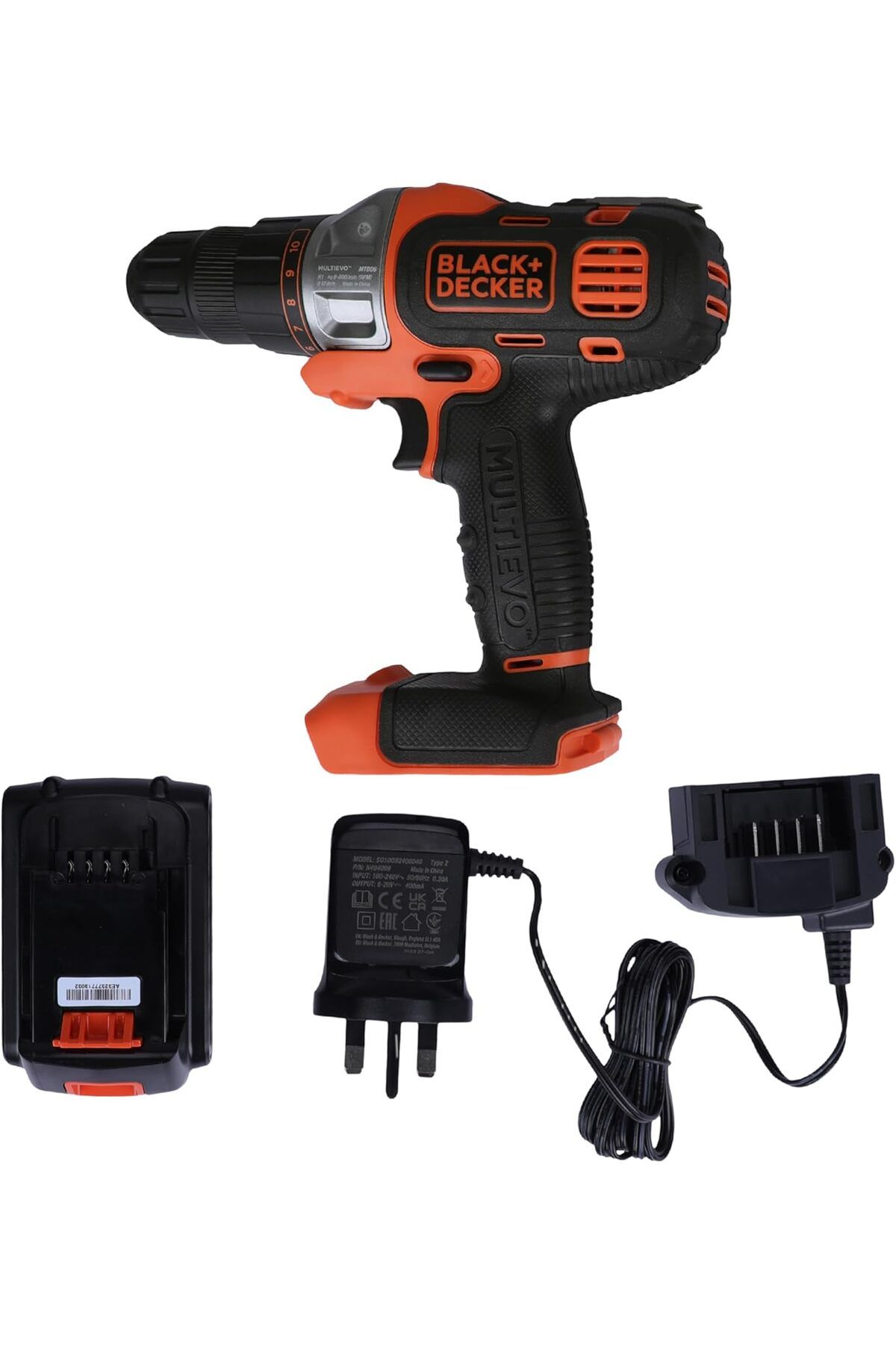 Black&Decker-18V 1.5Ah 10Mm Li-Ion Cordless Multi Multitool Starter Kit With Drill Driver Head For Home Mt218K-Gb 5