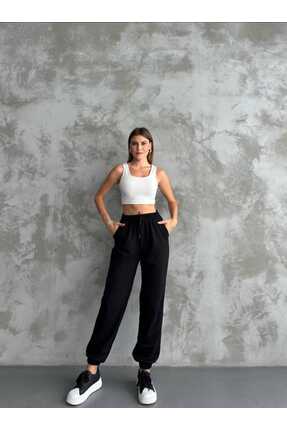 Birru Butik Kadın Jogger Bel Ve Paça Lastikli İnce Eşofman Altı