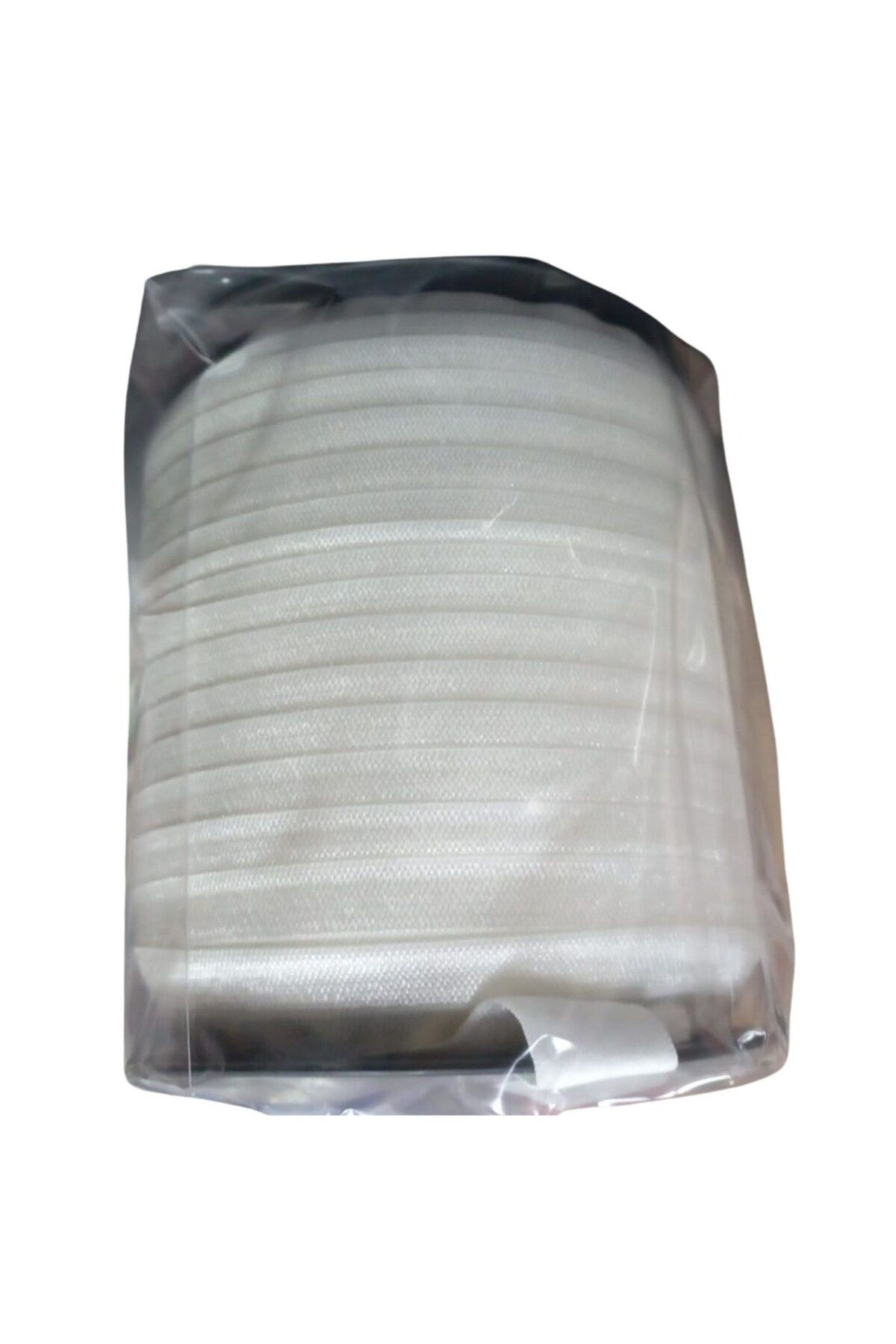 BirdoluSepet Çamaşır Lastiği Düz 1 cm 75 Metre 1 Top Ekru