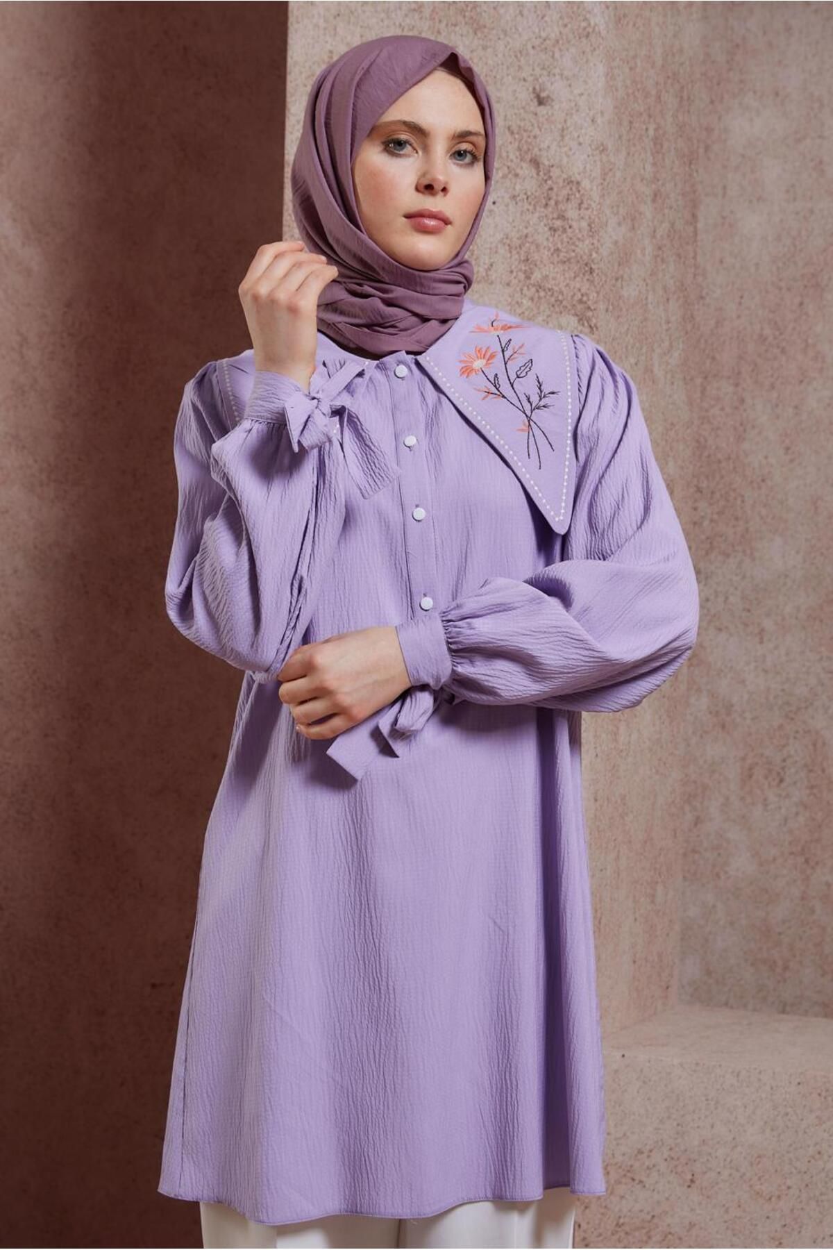 تونیک یقه دوزی 43929 Alvina