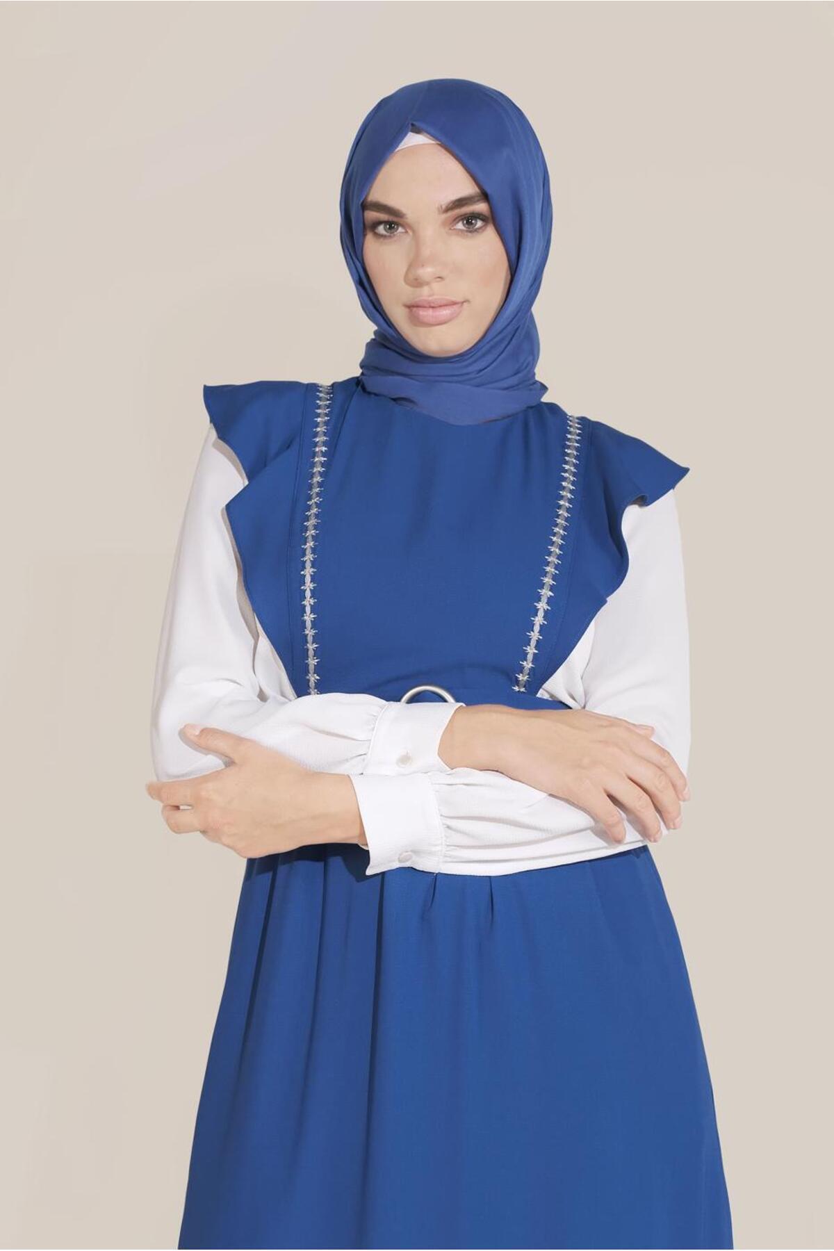 آلوینا ژاکت کمربند دوزی 40757