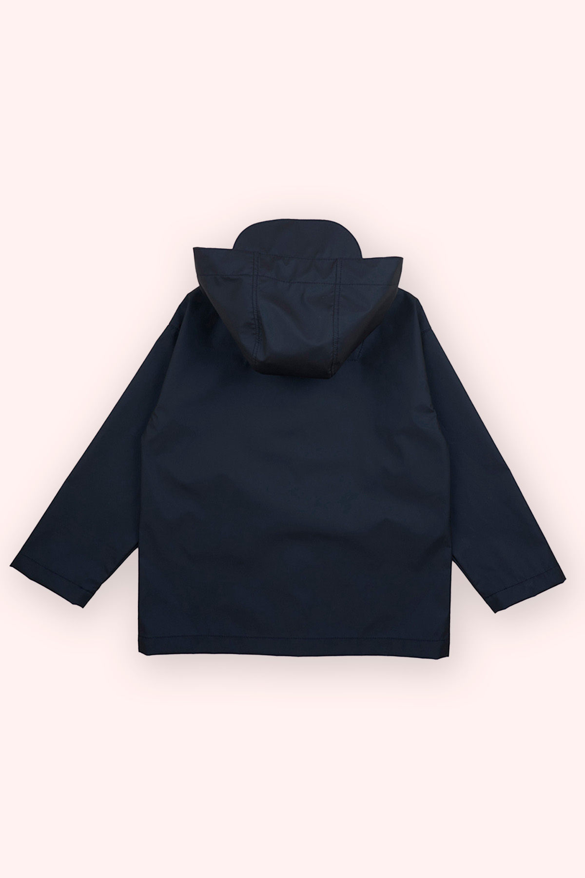 Panço Erkek Çocuk Kapüşonlu İç Bedeni Baskılı Lacivert Yağmurluk fotoğrafı 4 (önizleme)