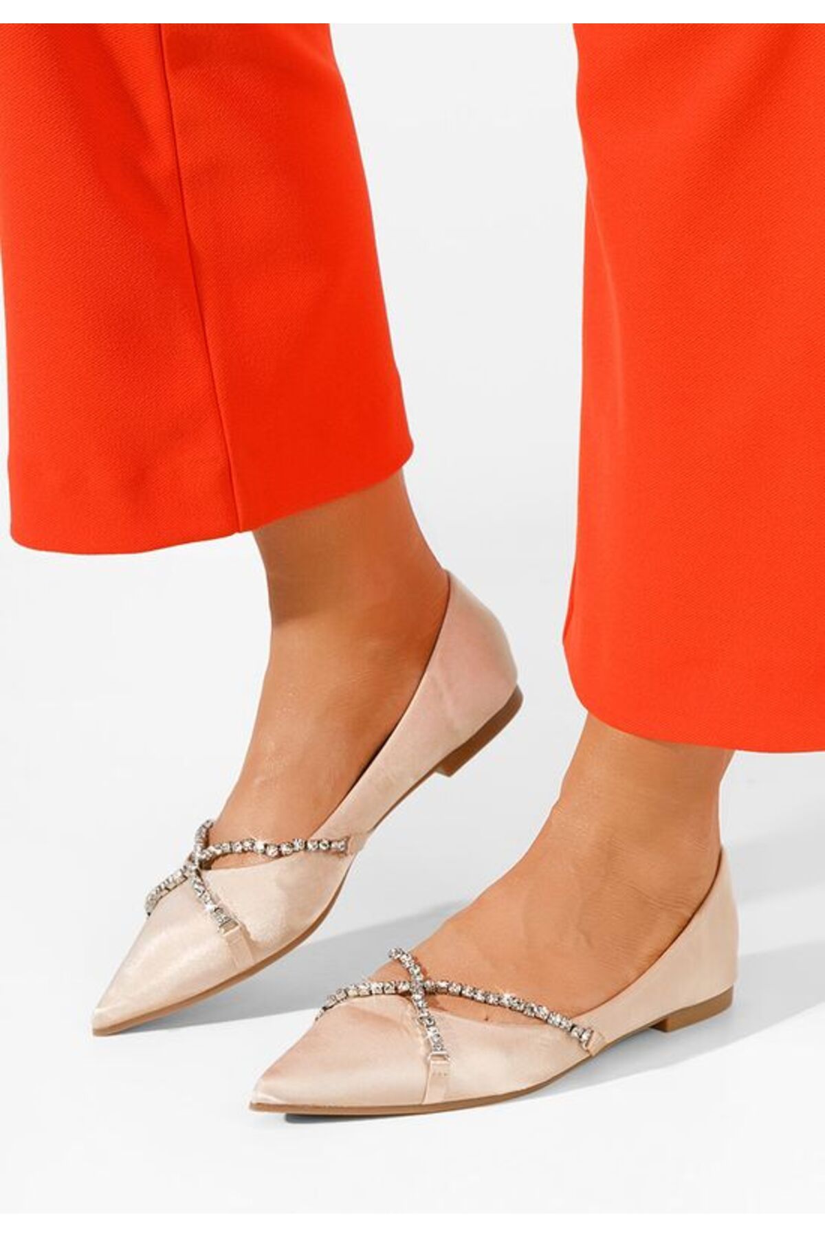 B T Shoes Balerini Eleganti Aurii Kallina Femeie - 37