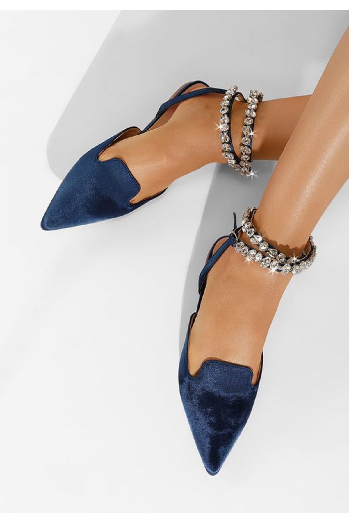 B T Shoes Balerini Eleganti Albastri Radiza V2 Femeie - 36