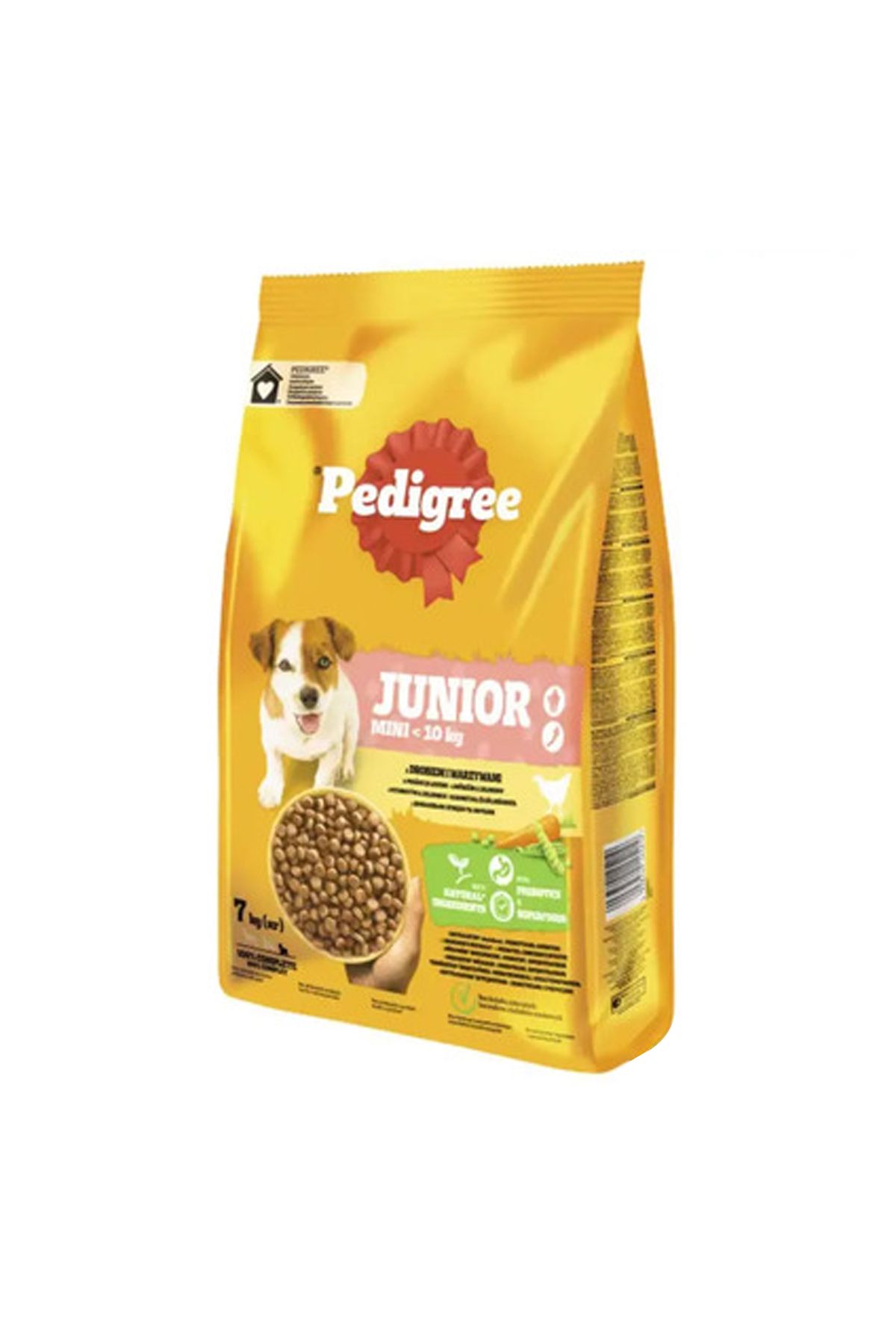 Pedigree Hrana Uscata Pentru Caini Mini Junior Cu Carne De Pasare Si Legume 7 Kg - One Size