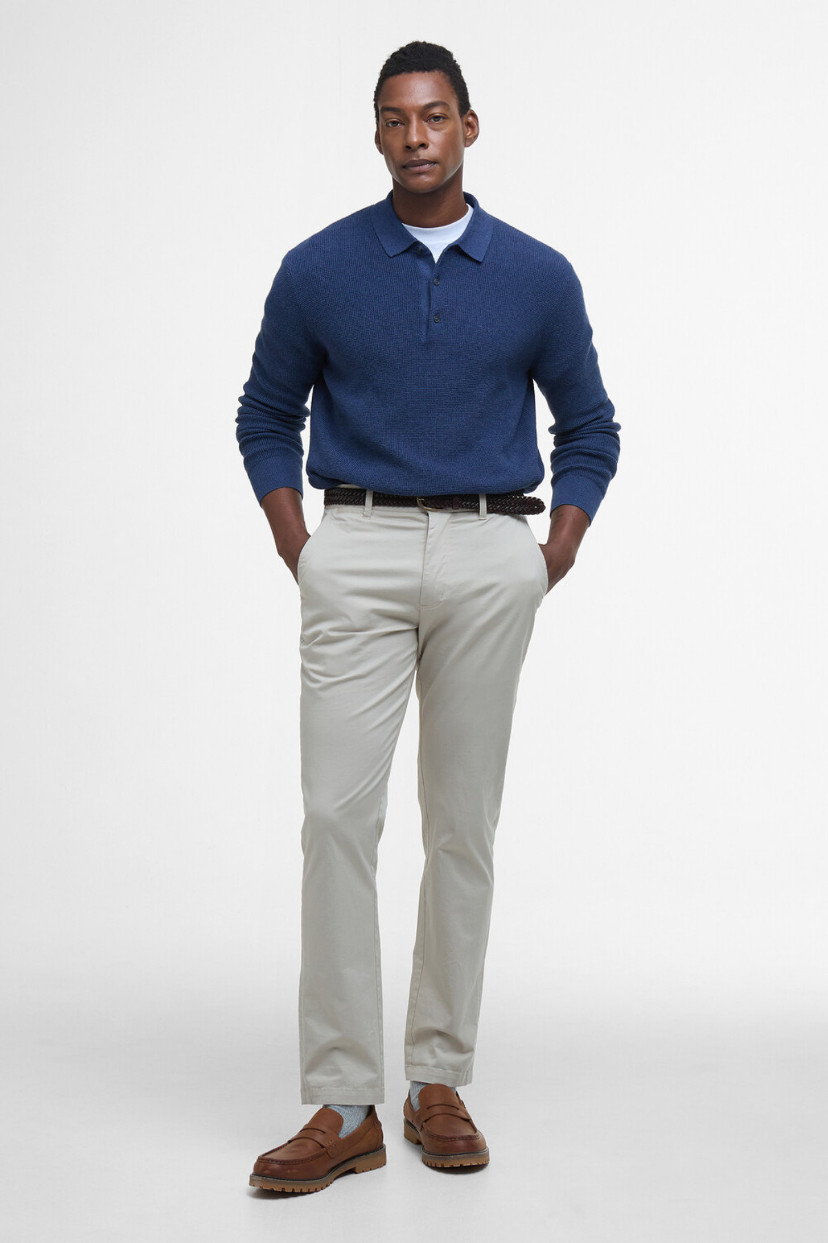 شلوار مردانه راسته فاق نرمال | باربور Barbour MTR0757-GY18 - تصویر 3