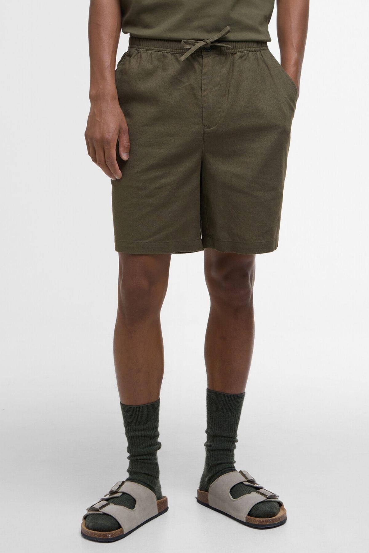 شلوارک مردانه راسته فاق نرمال | باربور Barbour MST0056-0038 - تصویر 3