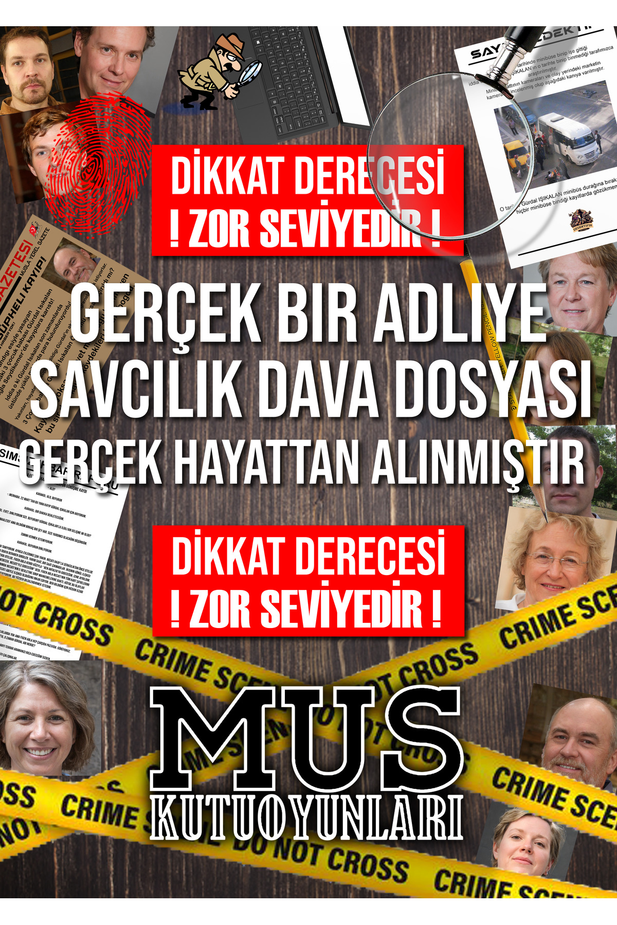 MUS Kutu Oyunları Köydeki Cinayet Gerçek Bir Savcılık Dosyası Dedektif Katil Kim Suçlu Bulma Dava Kutu Oyunu fotoğrafı 2 (önizleme)