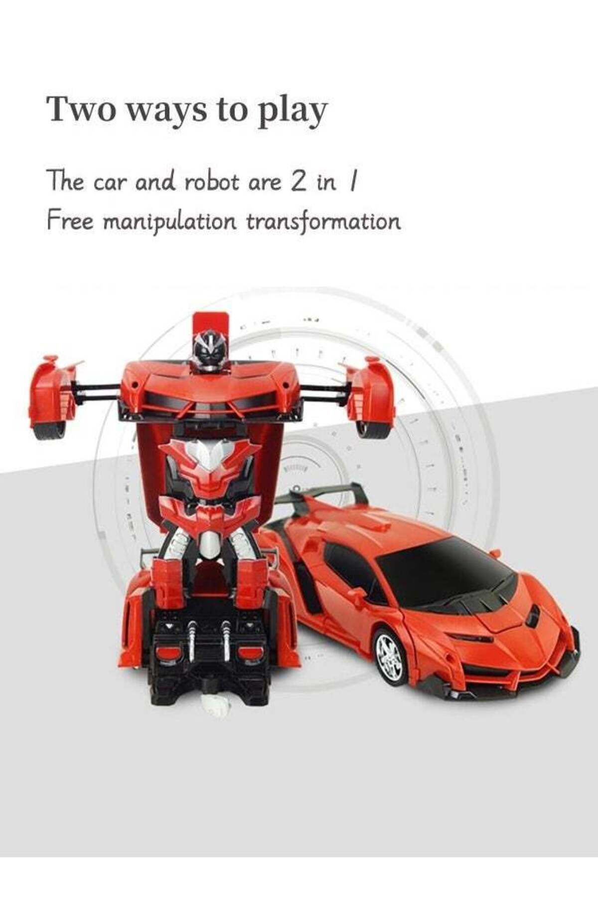 COOYA-Car Transforming Robot, Car Robot Toy with One Button Transformation and 360 Degree Rotation Drift 5
