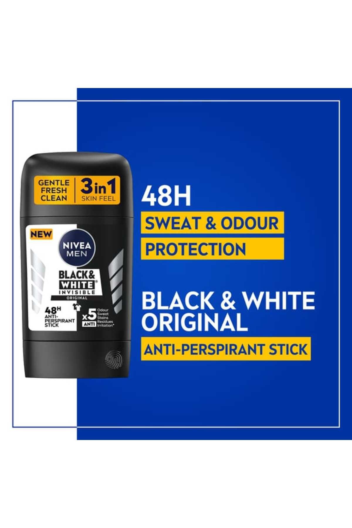 NIVEA-Stick 50ml Deep Black Carbon 3in 1 8018 --- NIVEA Stick 50ml Deep Black Carbon 3in 1 for Men 8018 3