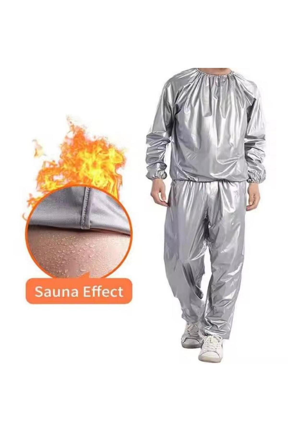 بدلة ساونا - بدلة عرق XXXL بدلة لياقة بدنية مصنوعة من مادة PVC بسمك 0.1 مم بدلة عرق رياضية لحرق الدهون