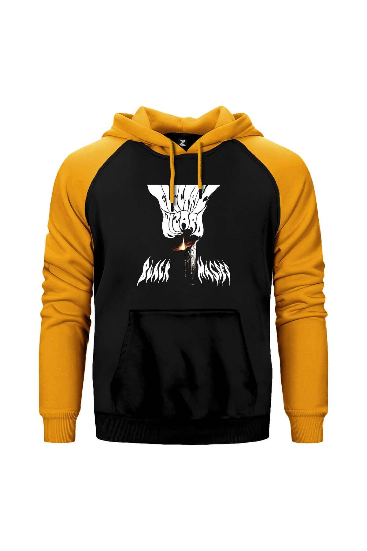 Z zepplin-Yildiz Electric Wizard Yellow Color Raglan Sleeve Sweatshirt 1